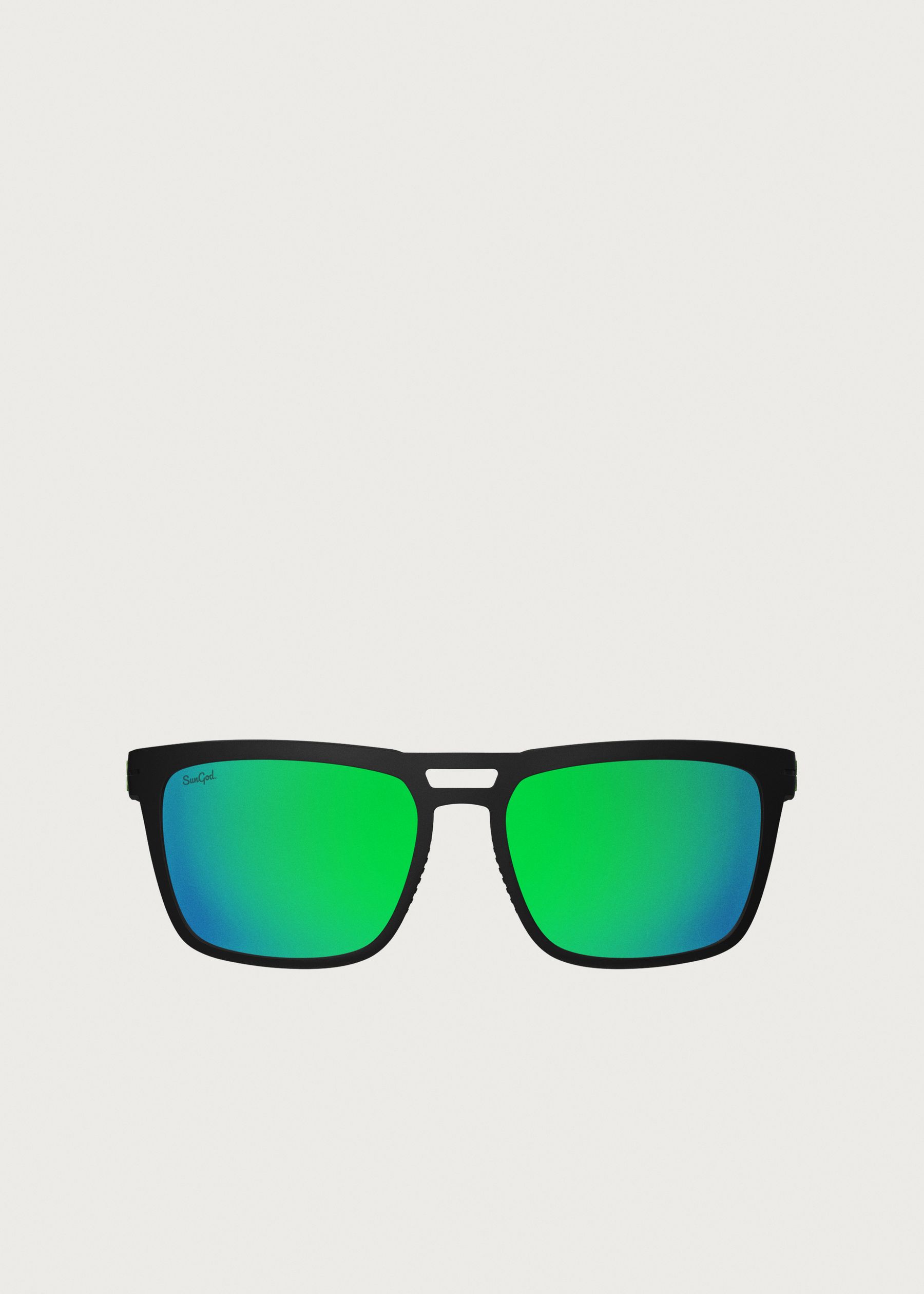 Image - 1 - Tempests Matte Black / 8KO Green Polarised Sunglasses
