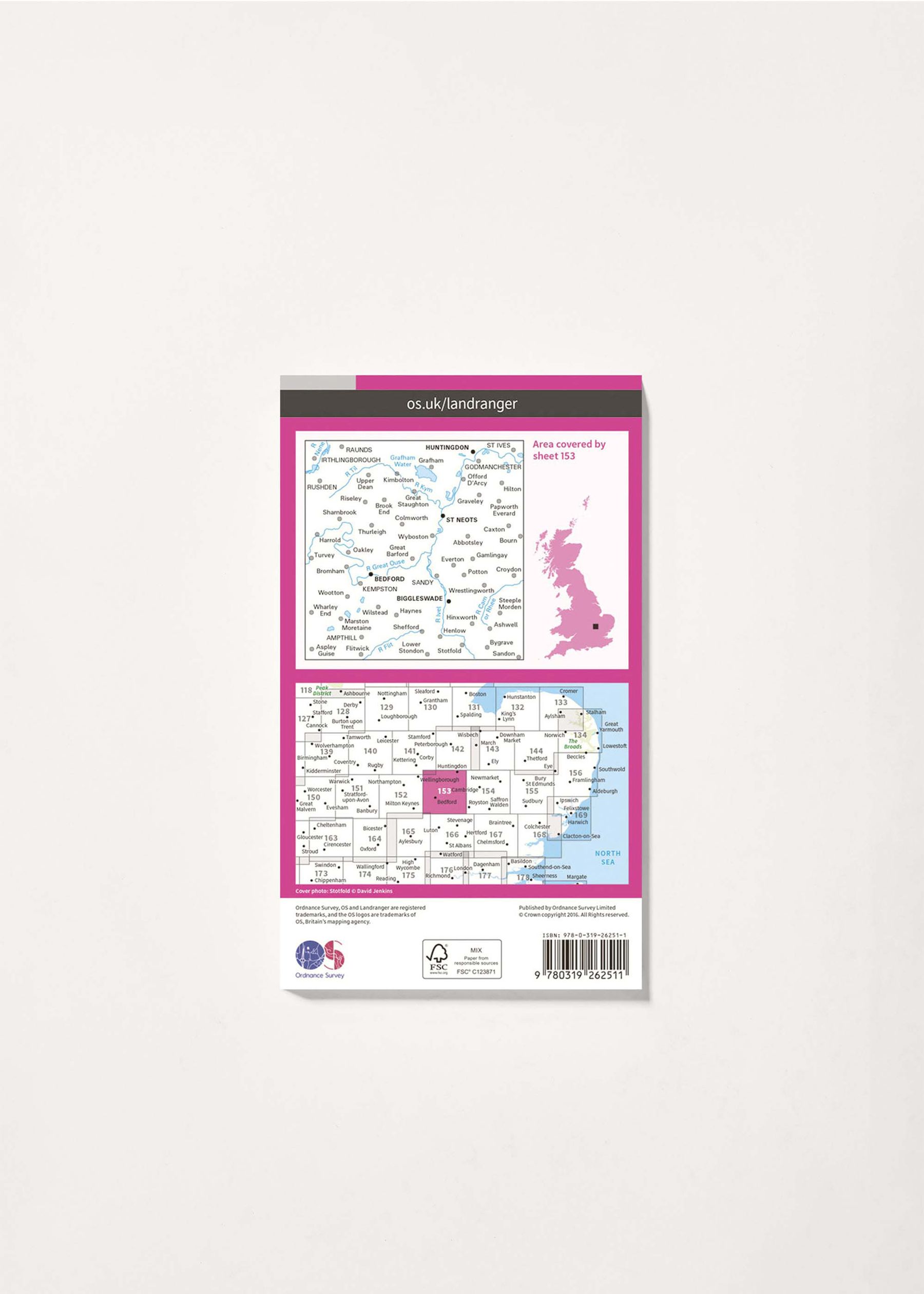Image - 2 - Bedford, Huntingdon, St Neots & Biggleswade - Landranger 153 Map