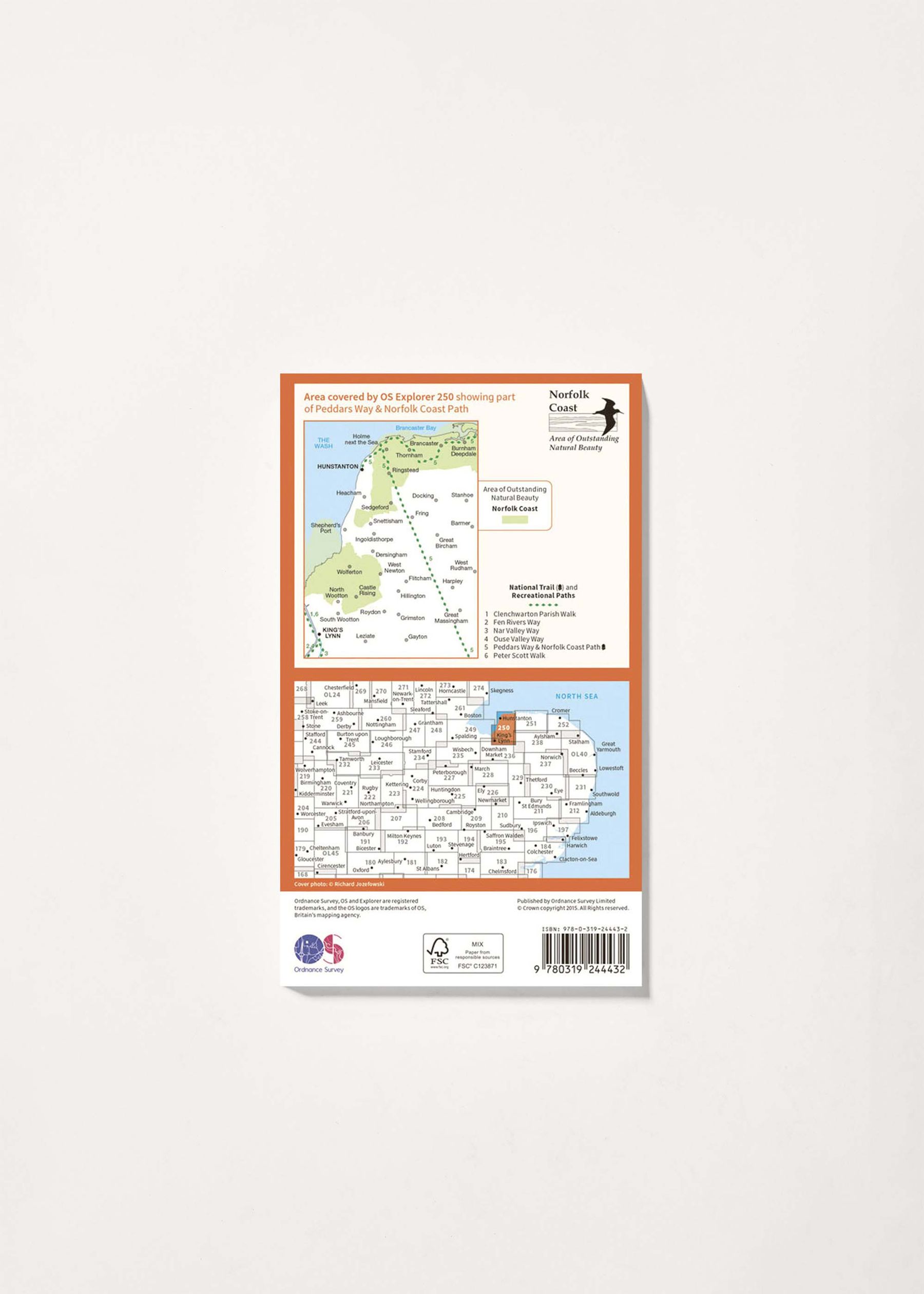Image - 2 - Norfolk Coast West - OS Explorer 250 Map