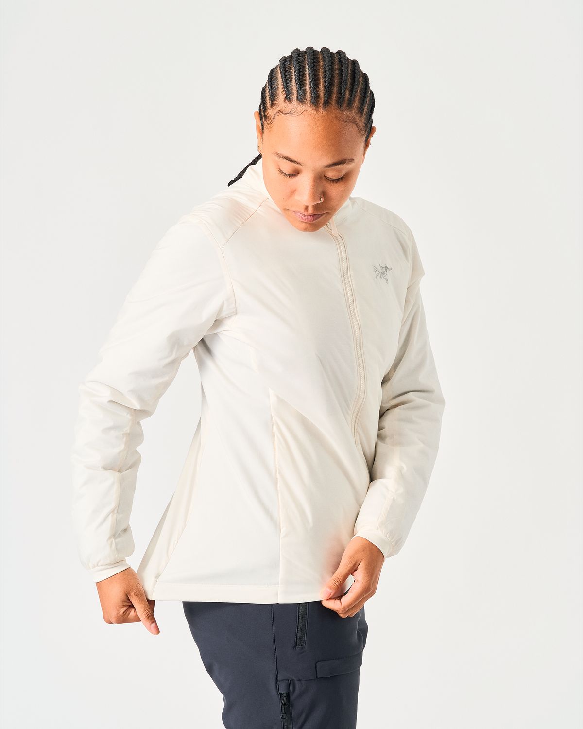 Stretch fleece side panels