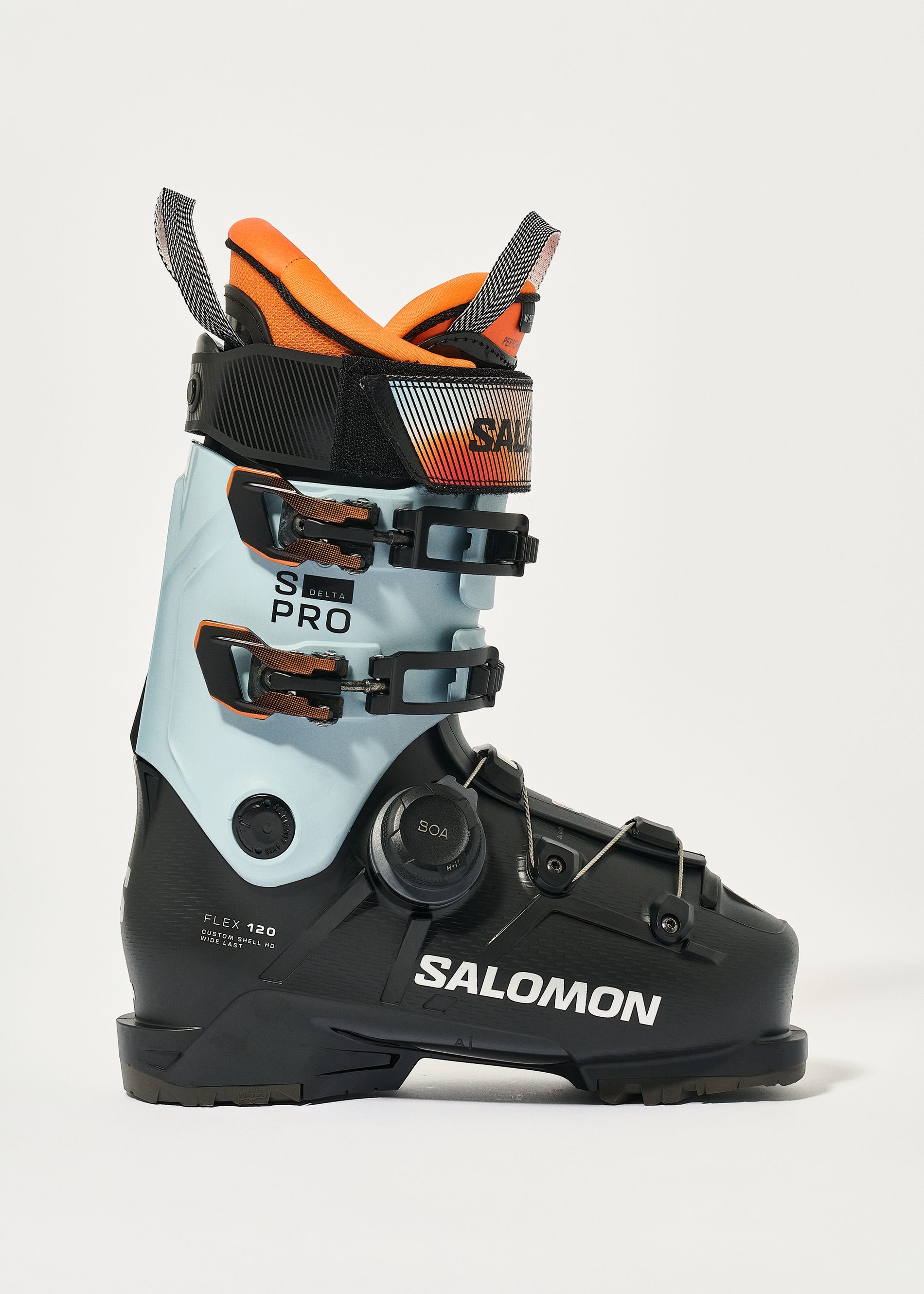 salomon impact 120 cs ski boots S Pro Alpha GW Mens Black/Race Blue 27.5 The 120 flex offers great power and responsiveness Deals Salomon Salomon Impact 10