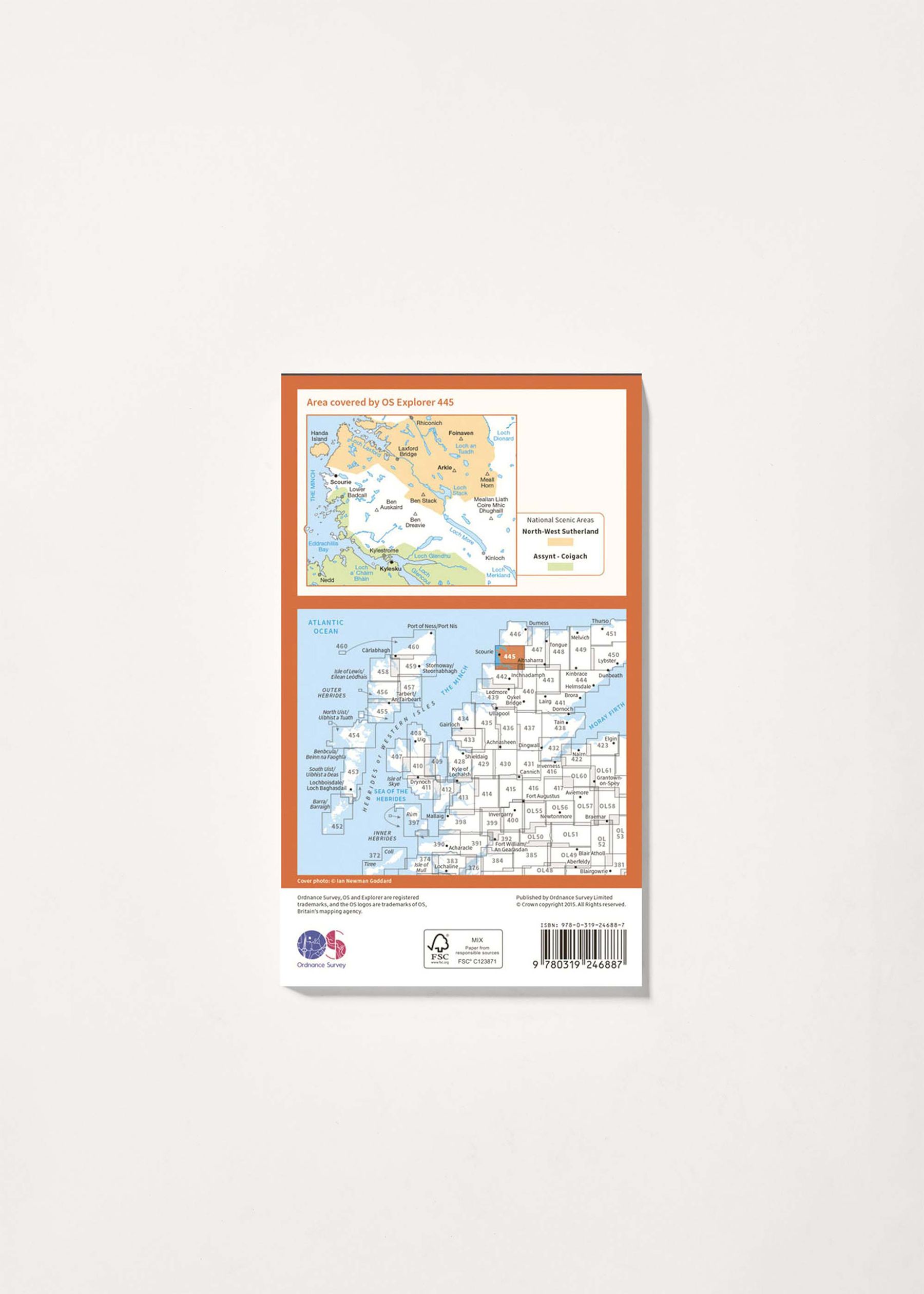 Image - 2 - Foinaven, Arkle, Kylesku & Scourie - OS Explorer 445 Map