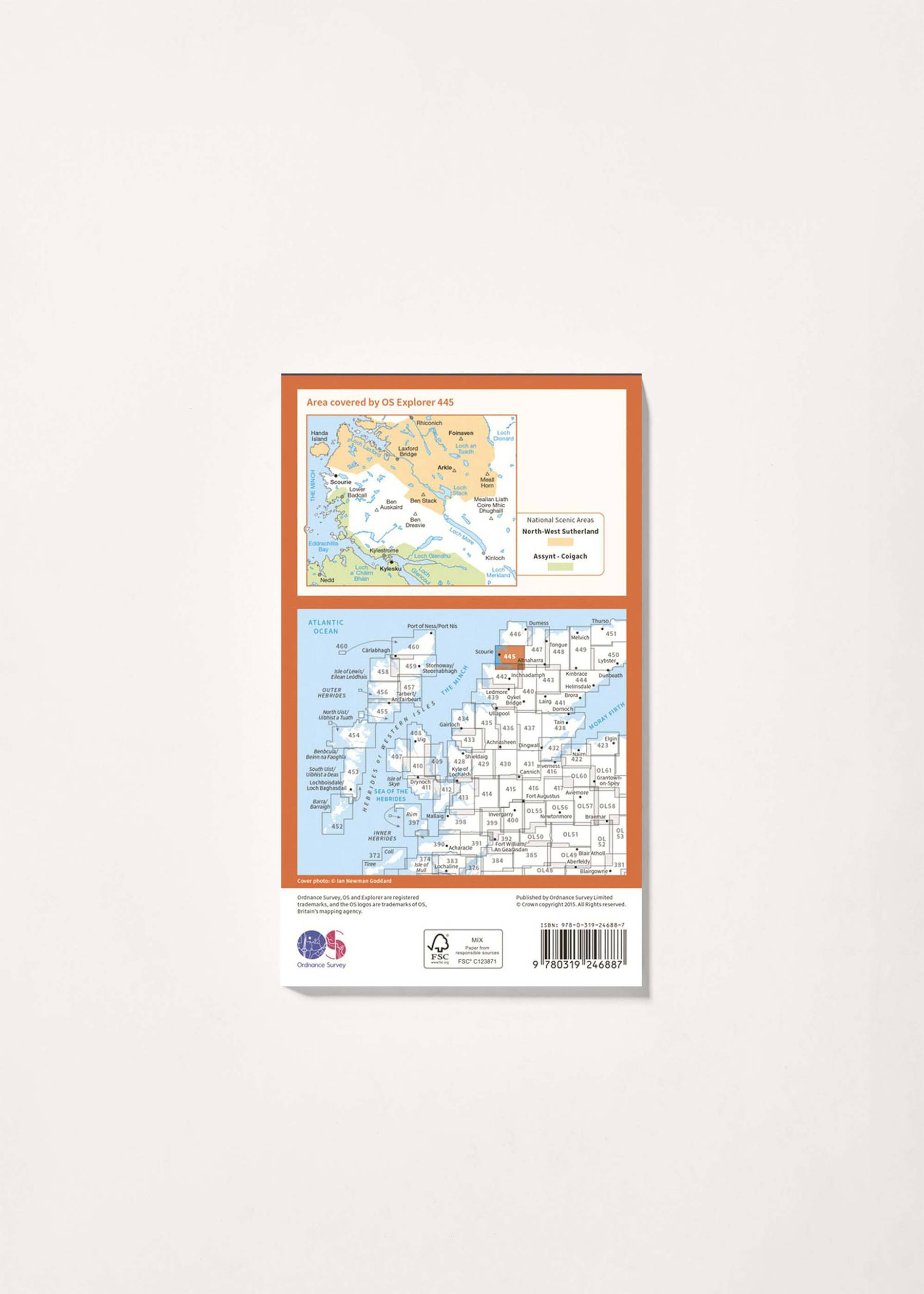 Image - 2 - Foinaven, Arkle, Kylesku & Scourie - OS Explorer 445 Map
