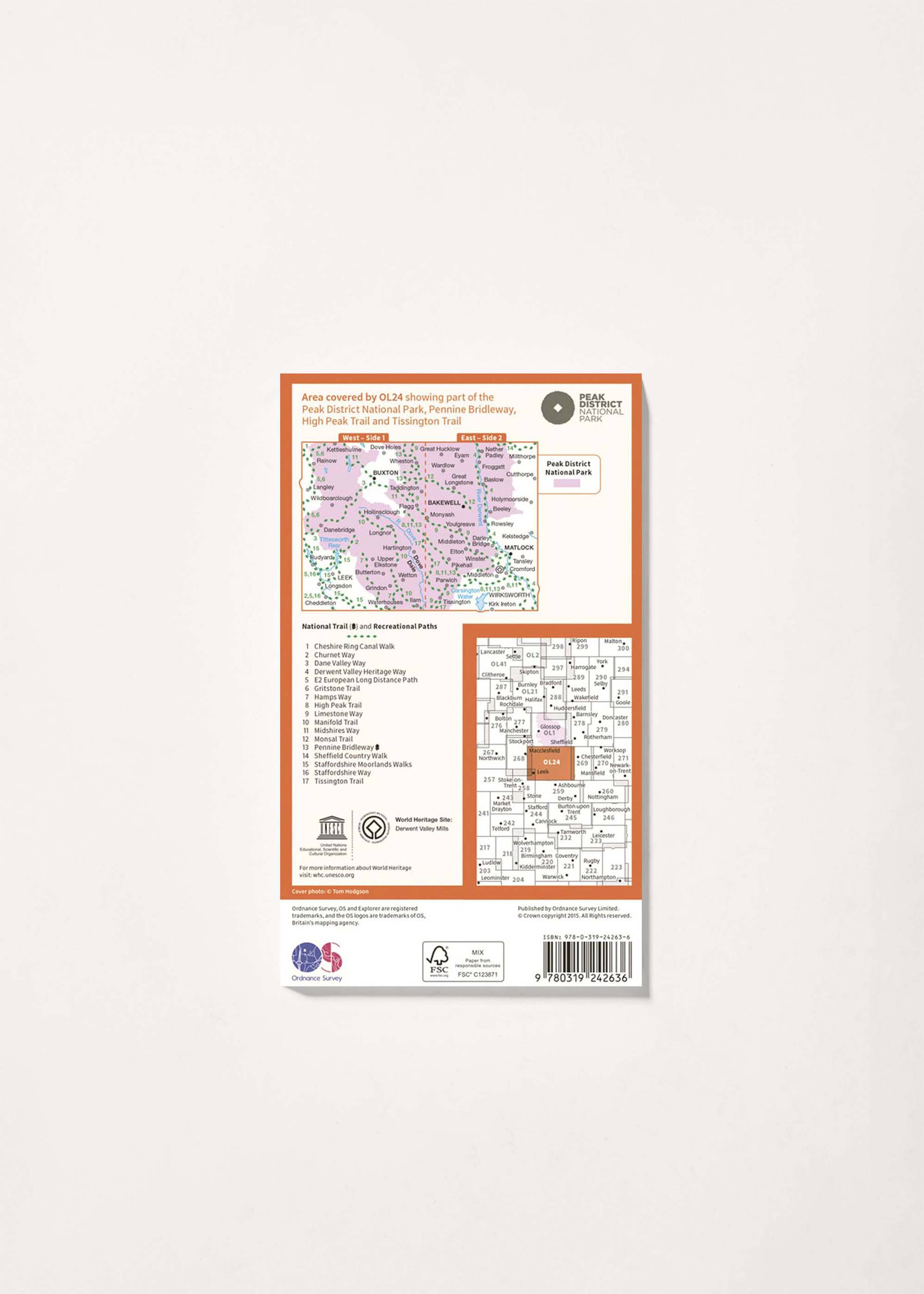 Image - 2 - The Peak District, White Peak Area - OS Explorer OL24 Map