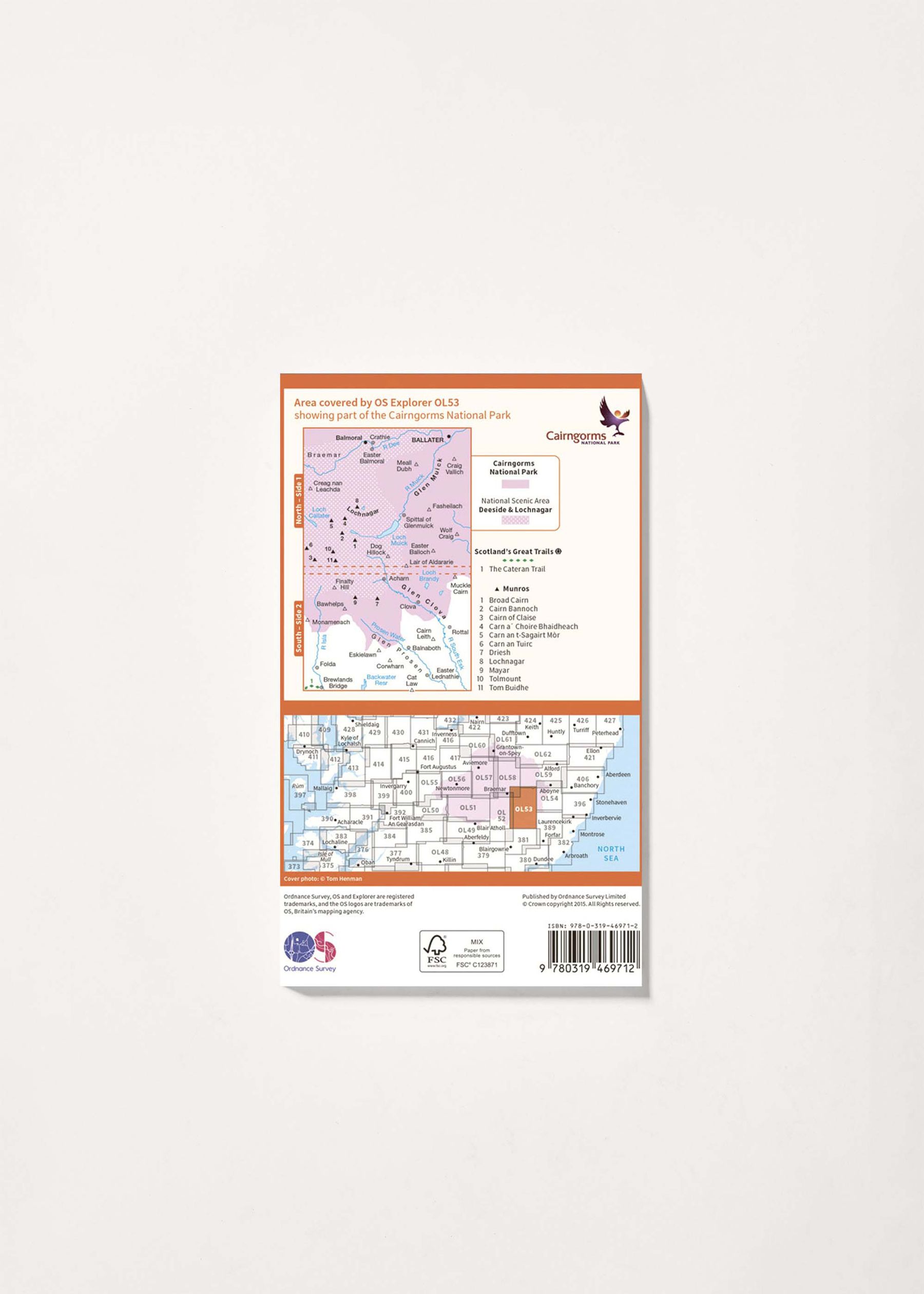 Image - 2 - Lochnagar, Glen Muick & Glen Clova - OS Explorer Active OL53 Map
