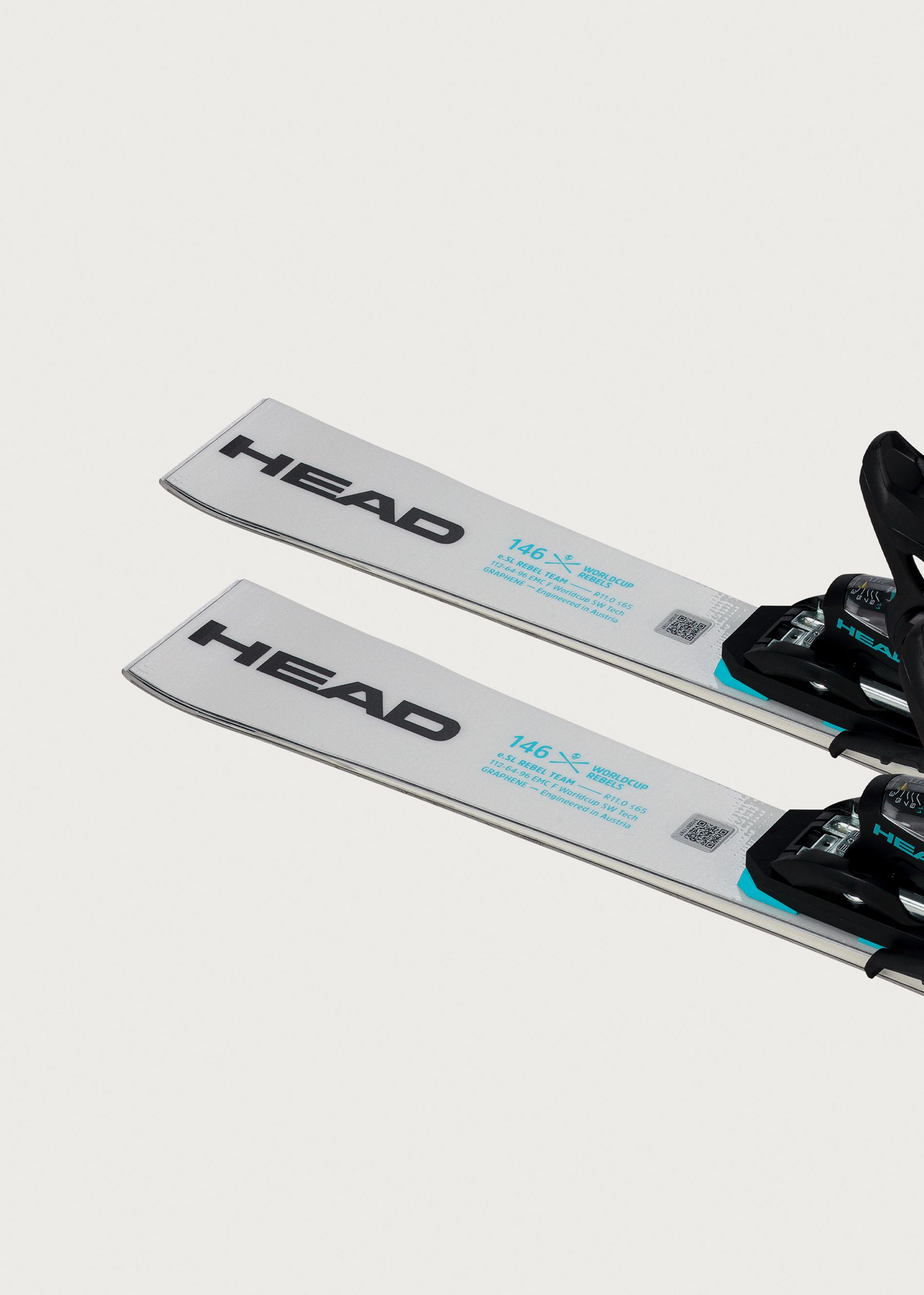 Head WCR e.SL Rebel Team SW Youth Skis + FF 11 GW Bindings