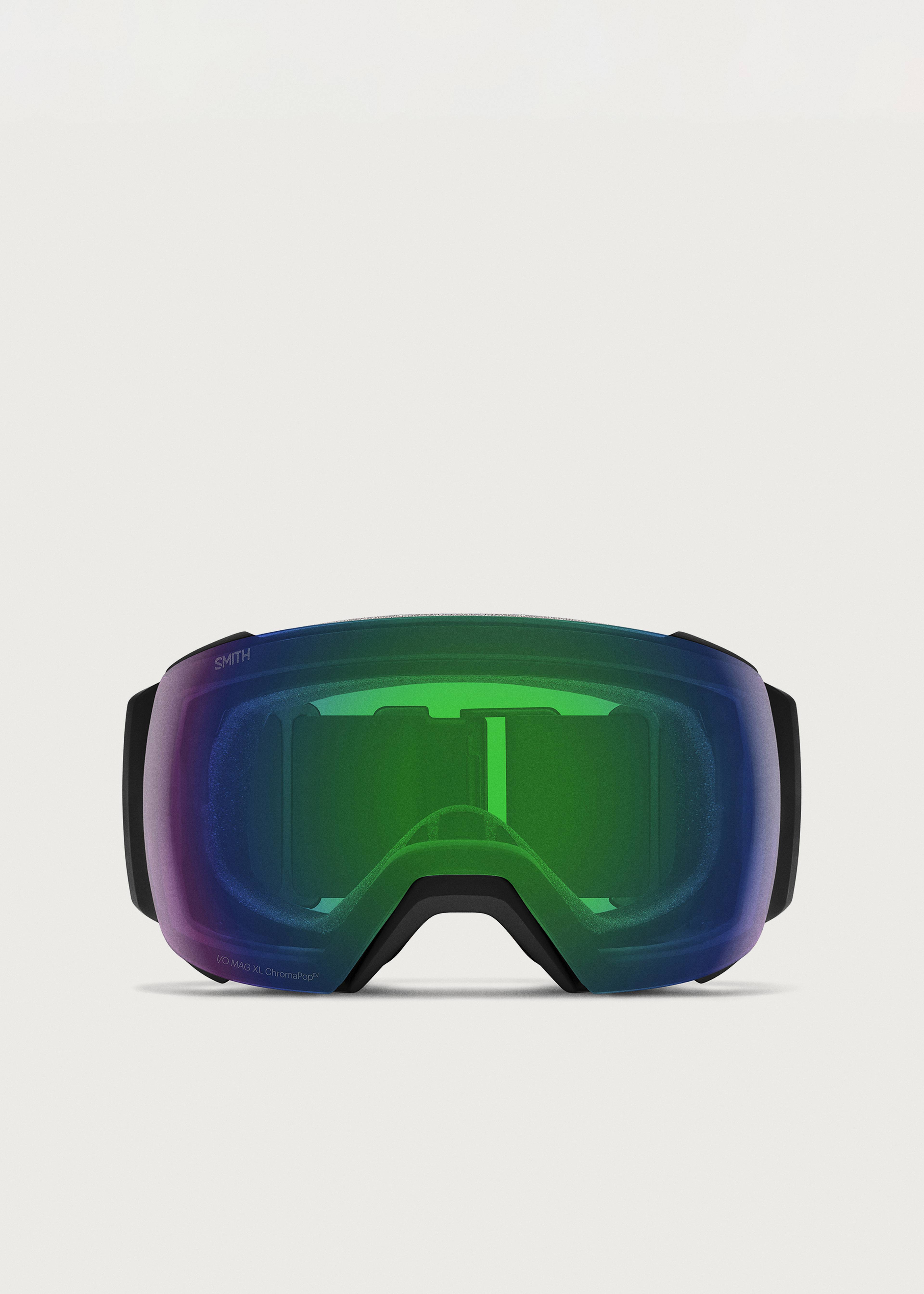 Smith I/O MAG XL Black / ChromaPop Sun Green Mirror Goggles