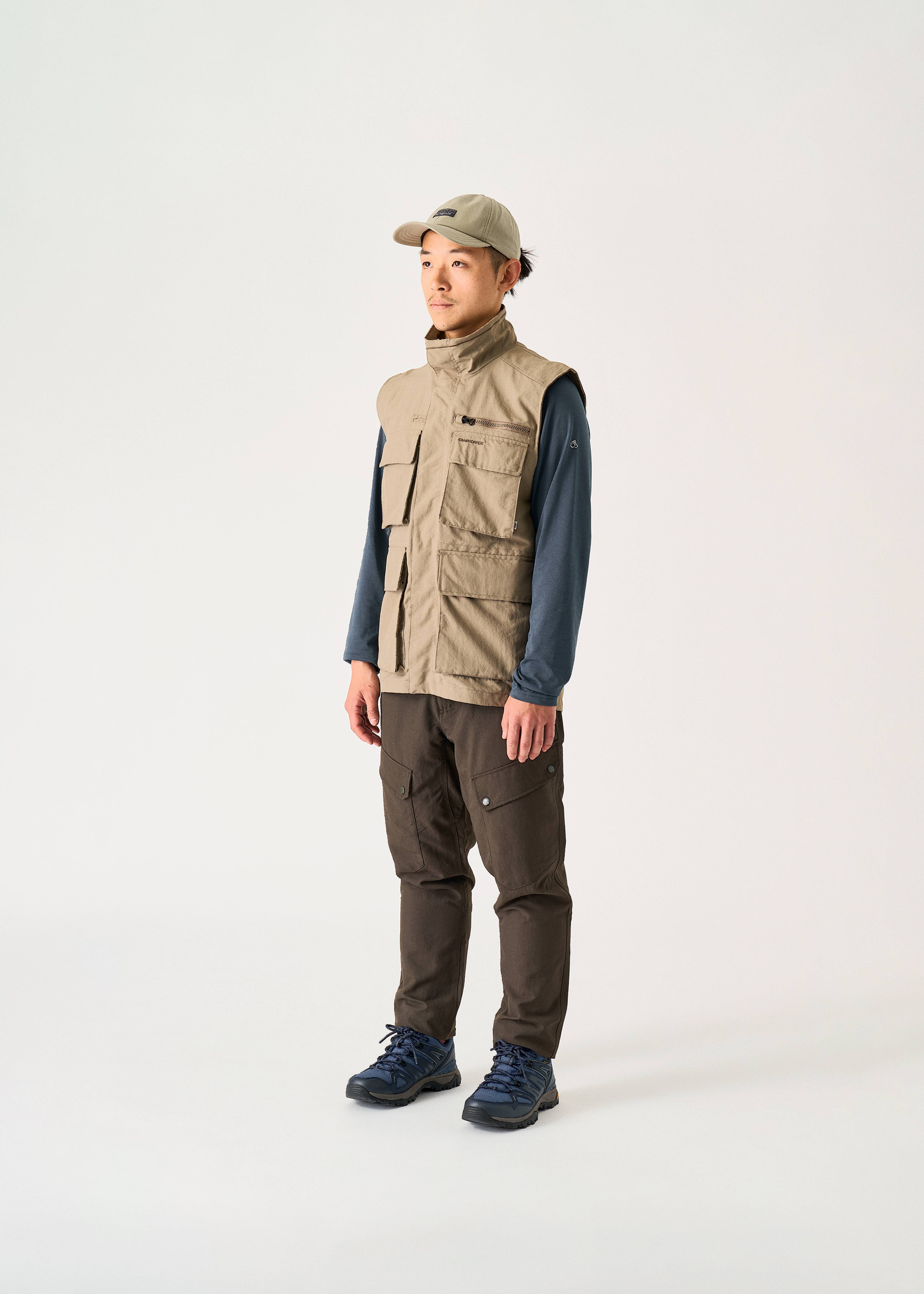 Gilet Craghoppers Nosilife Homme - Taille S - Kaki - Occasion (petit Trou)
