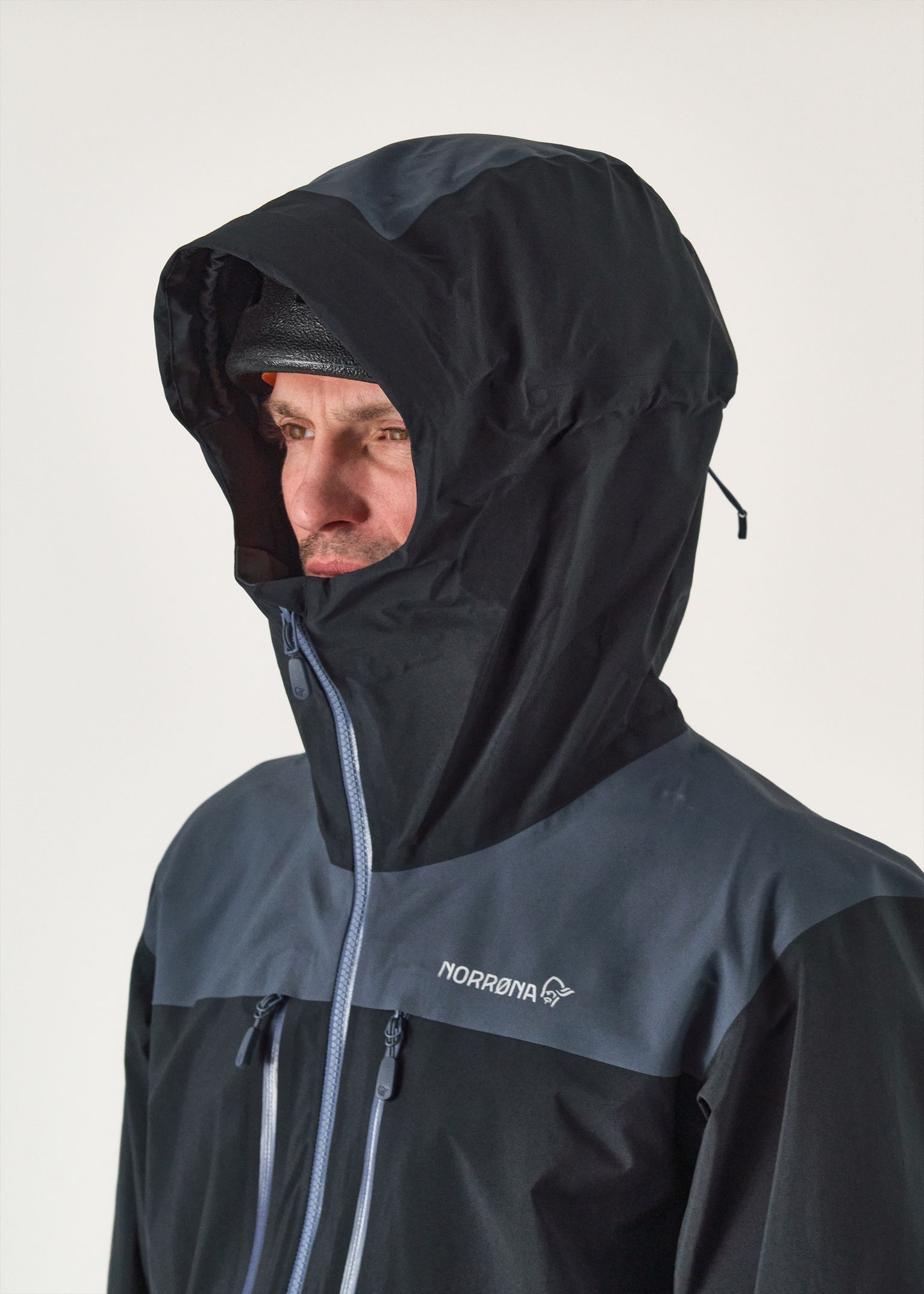 Adjustable helmet-compatible hood    