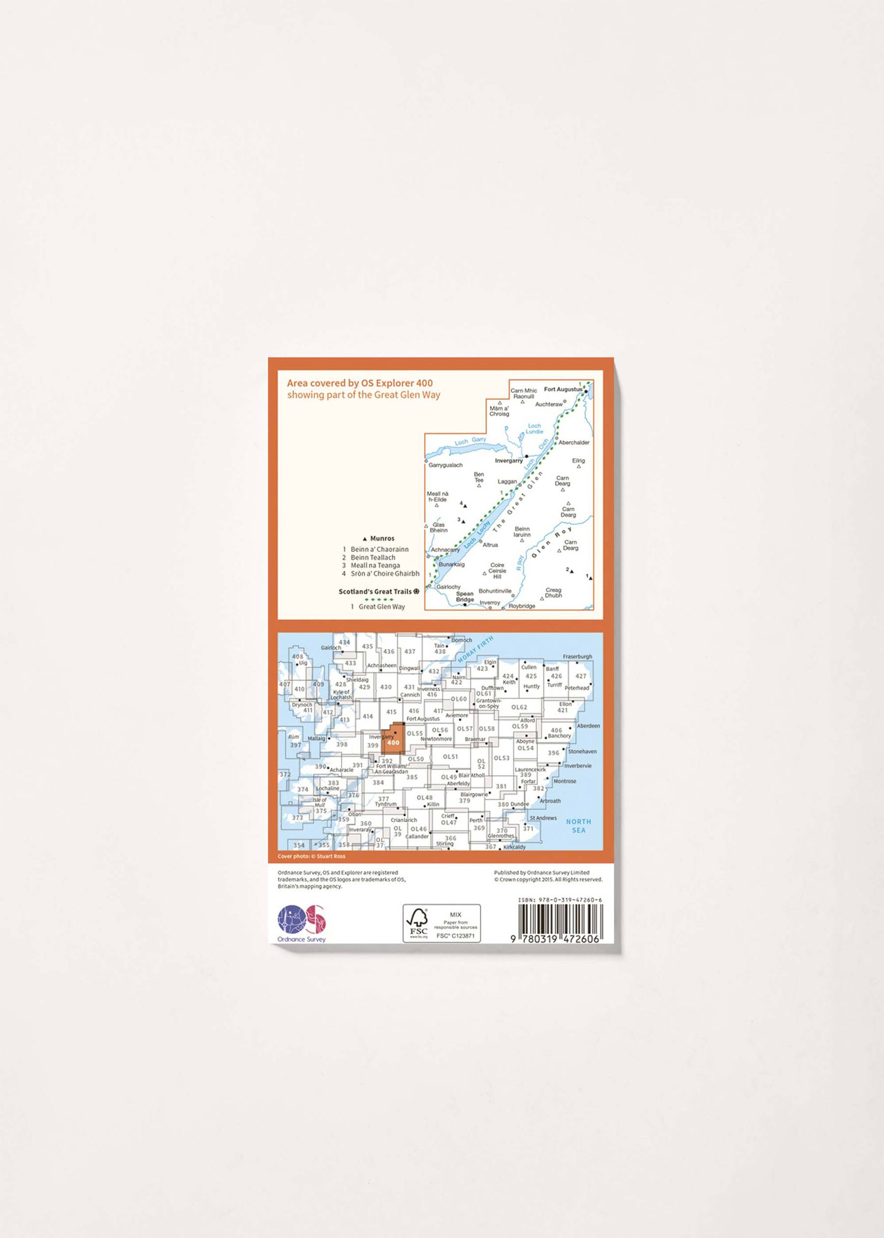 Image - 2 - Loch Lochy & Glen Roy - OS Explorer Active 400 Map