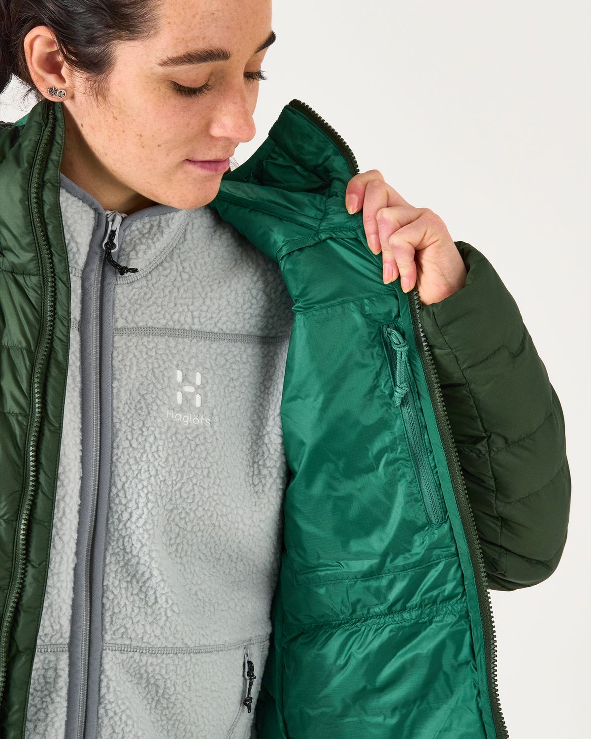 Zipped internal pocket