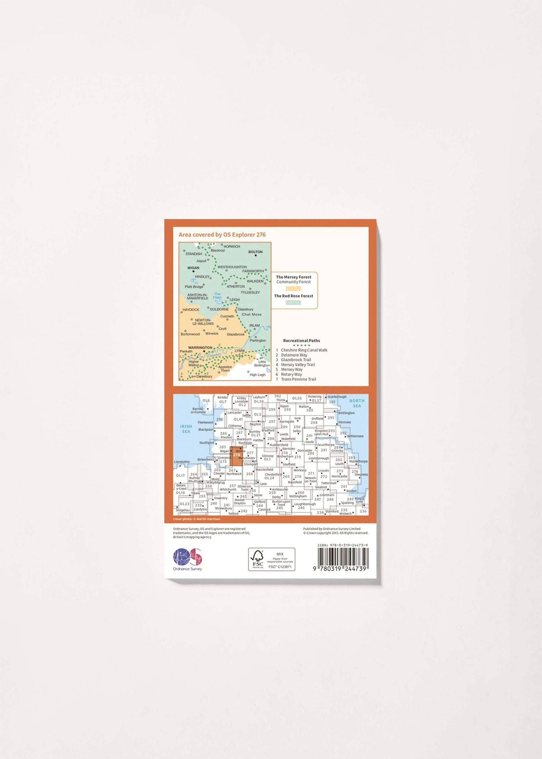 Image - 2 - Bolton, Wigan & Warrington - OS Explorer 276 Map