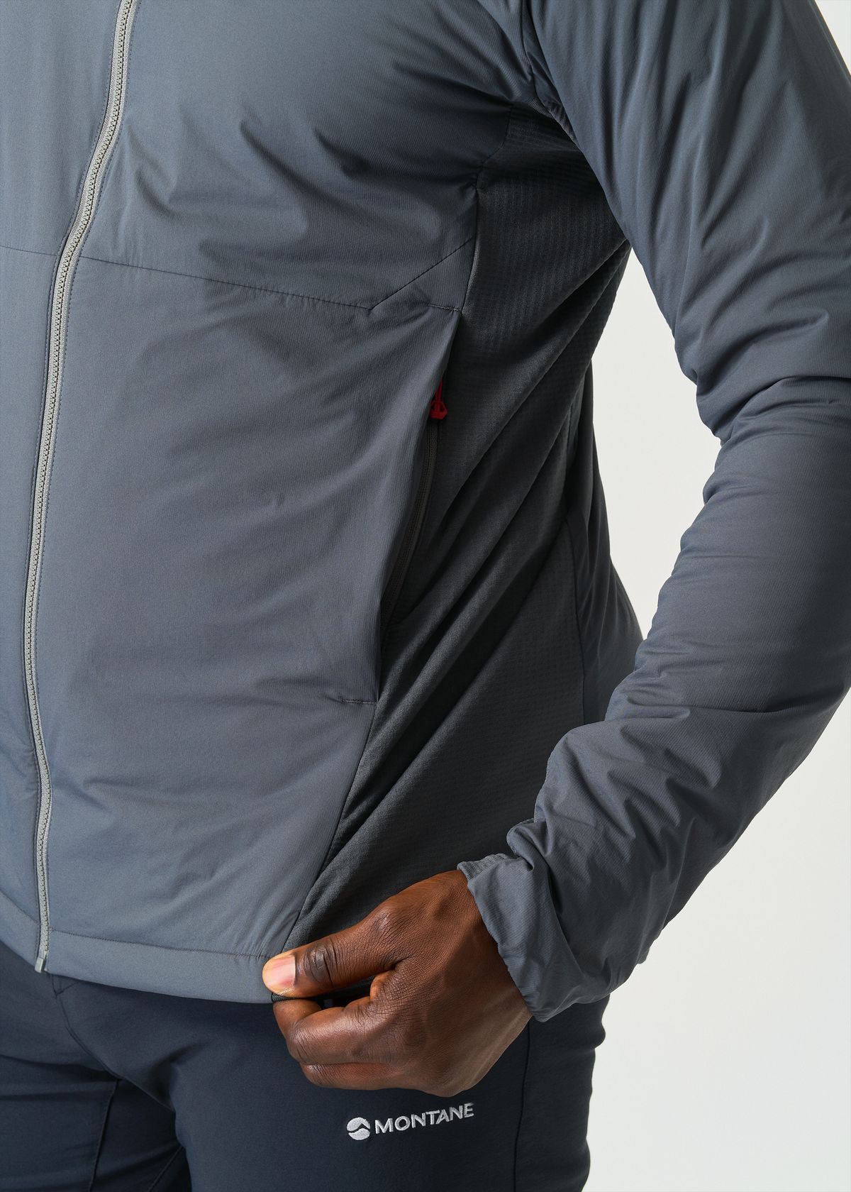 Stretch fleece side panels 