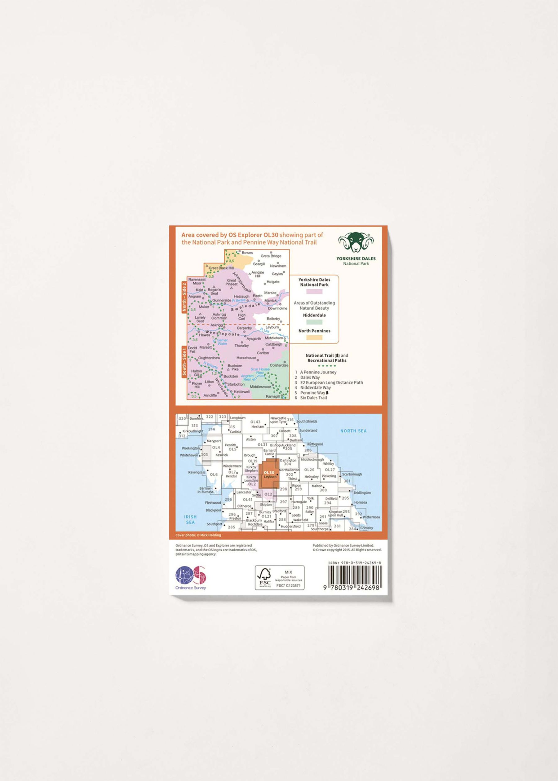 Image - 2 - Yorkshire Dales - Northern & Central Areas - OS Explorer OL30 Map