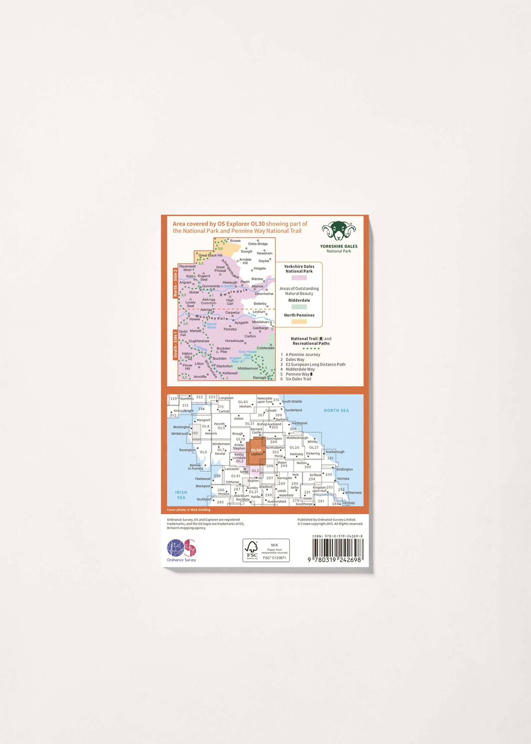Image - 2 - Yorkshire Dales - Northern & Central Areas - OS Explorer OL30 Map
