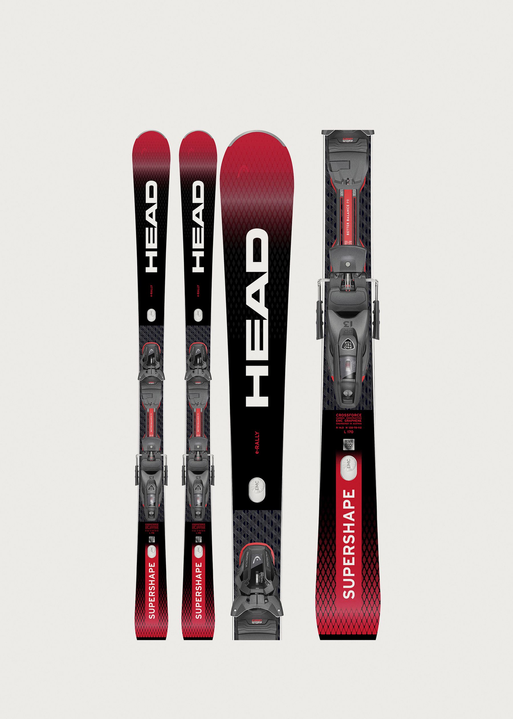 Head Supershape e-Rally Skis + Protector PR 13 GW Bindings