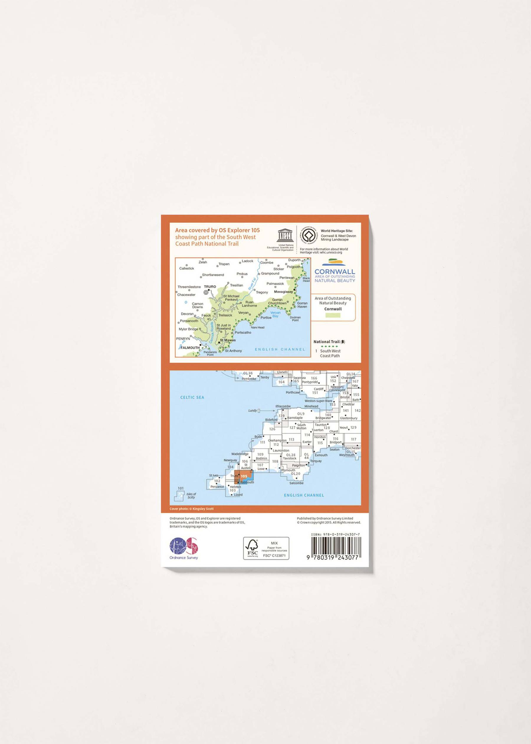 Image - 2 - Falmouth & Mevagissey - OS Explorer 105 Map