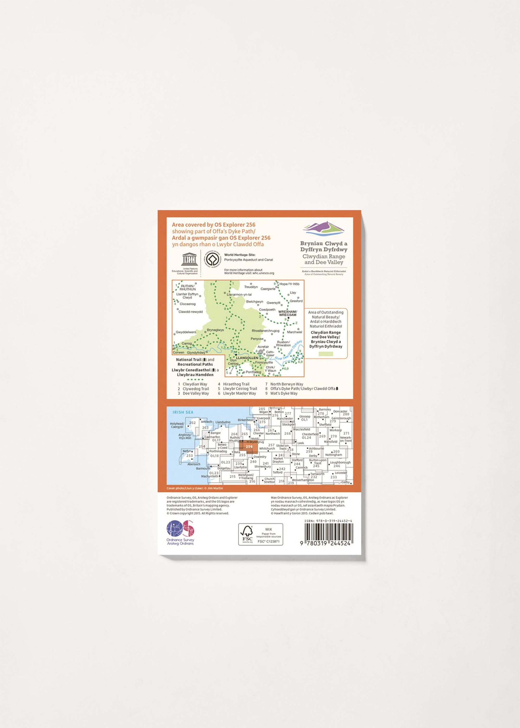 Image - 2 - Wrexham - OS Explorer 256 Map