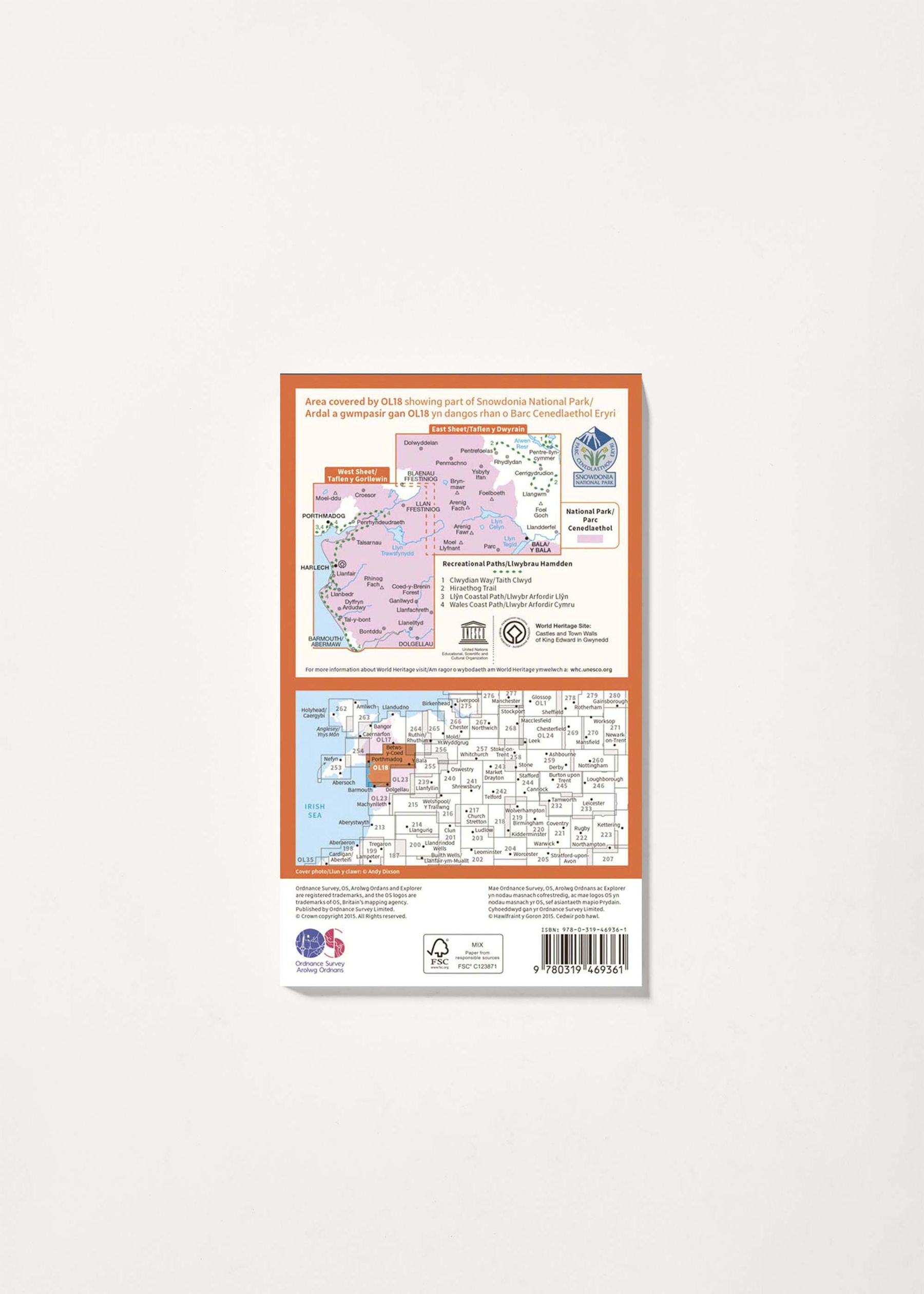 Image - 2 - Harlech, Porthmadog & Bala - OS Explorer Active OL18 Map