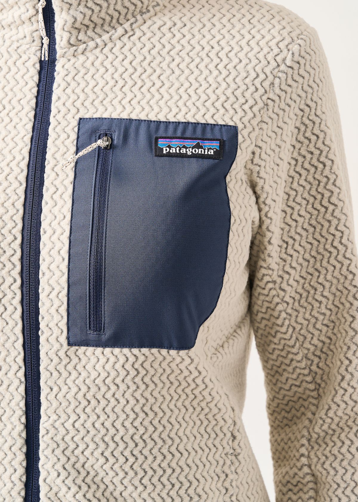 Zipped chest pocket