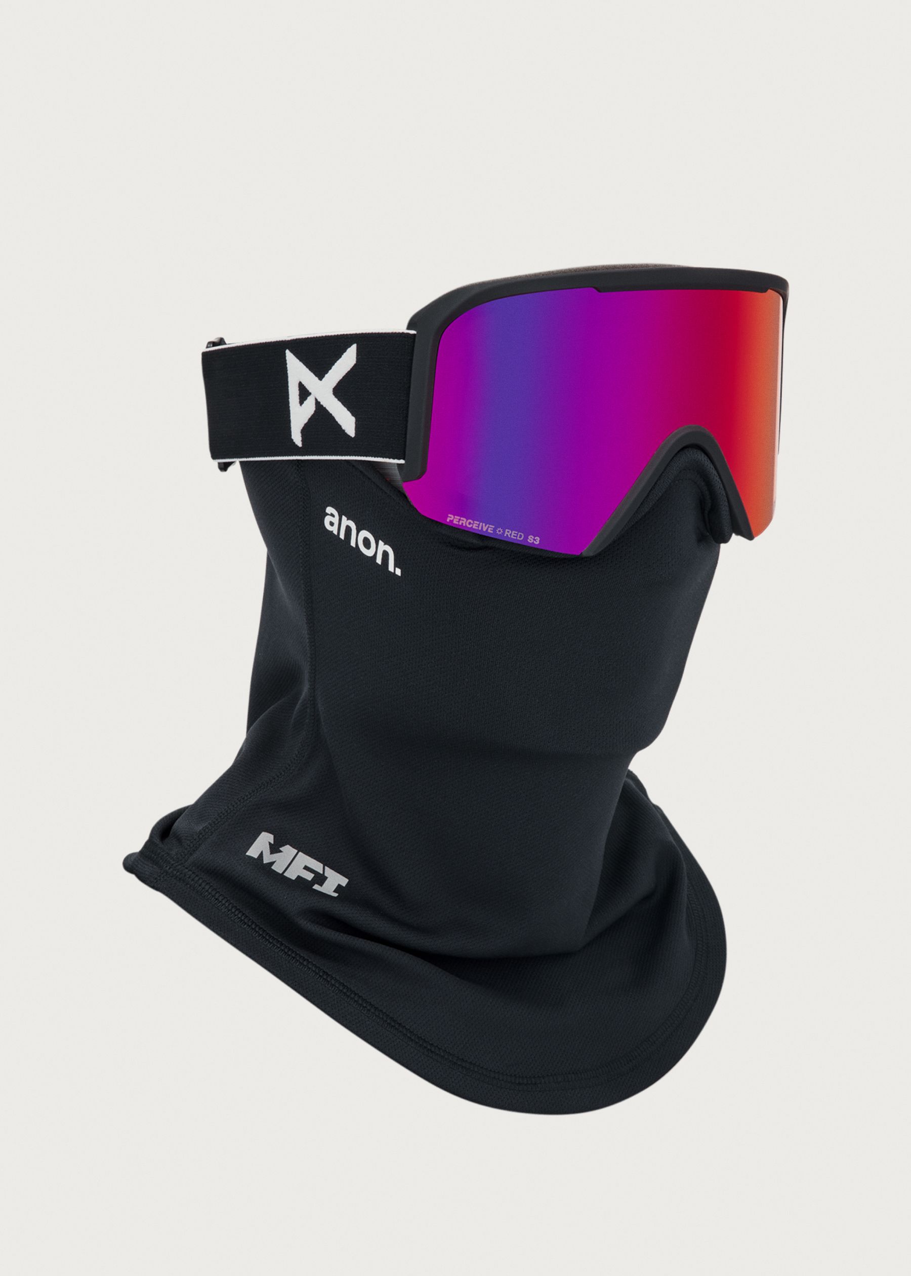 Image - 1 - Nesa S Black / Perceive Sunny Red Goggles