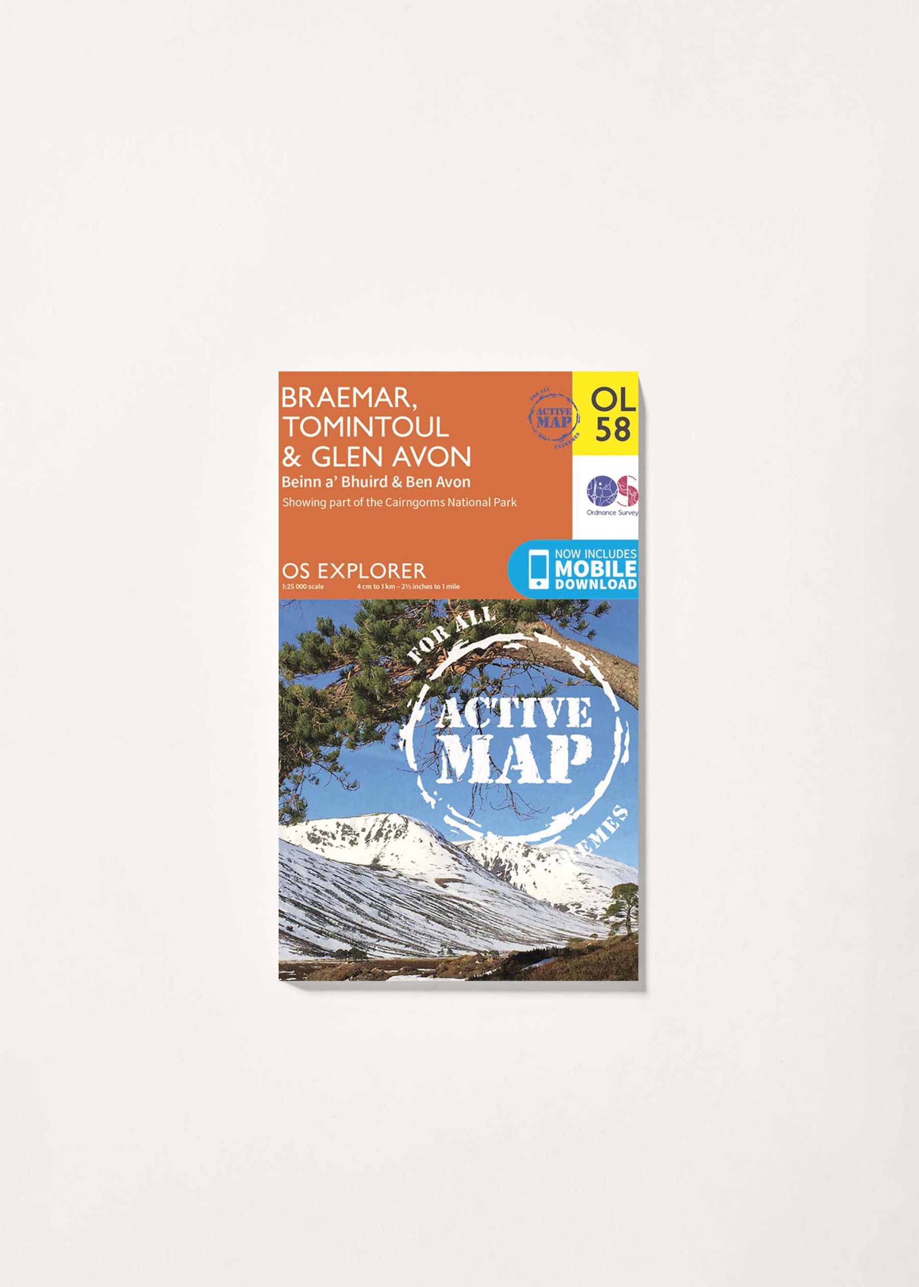 Image - 1 - Braemar, Tomintoul & Glen Avon - OS Explorer Active OL58 Map
