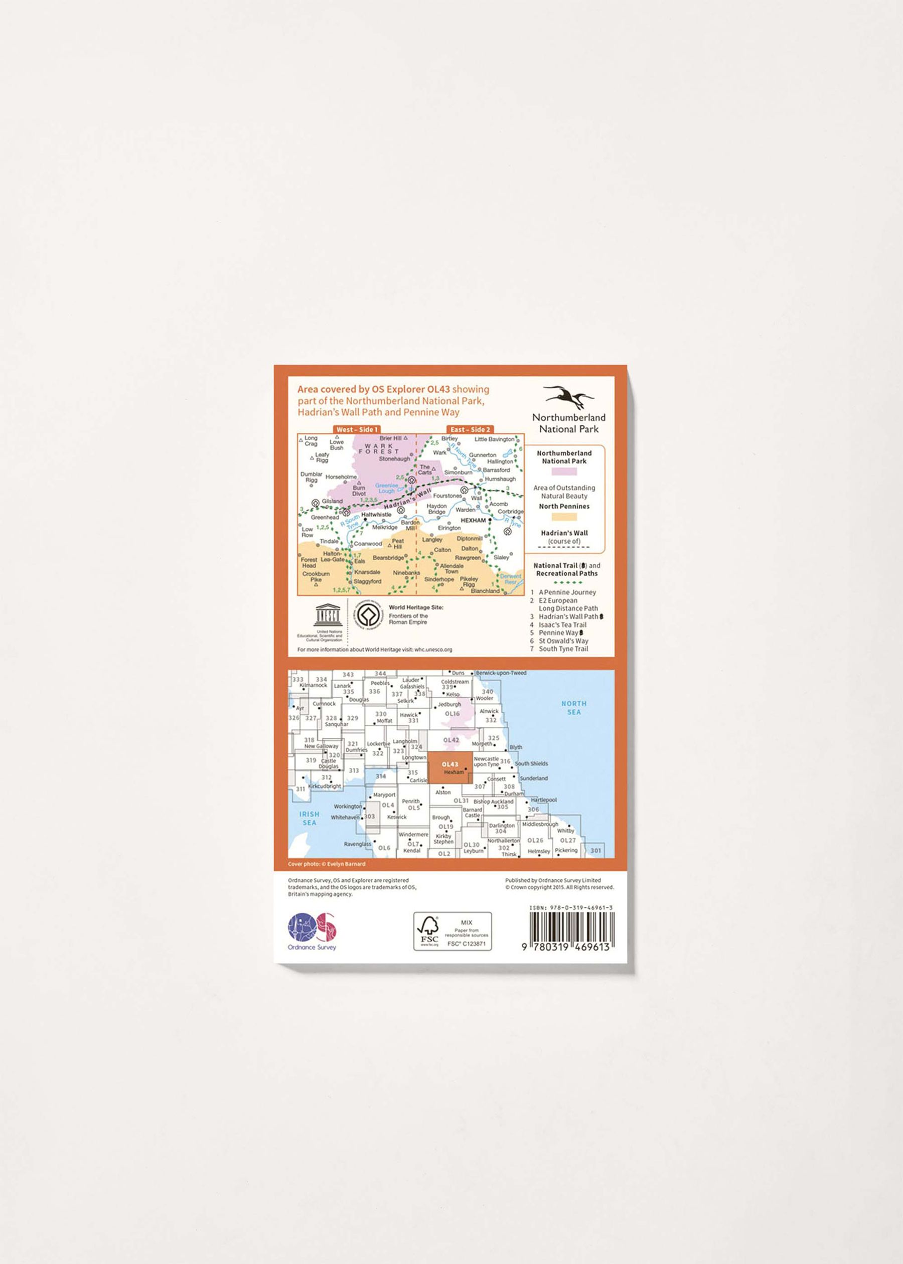 Image - 2 - Hadrian's Wall - OS Explorer Active OL43 Map