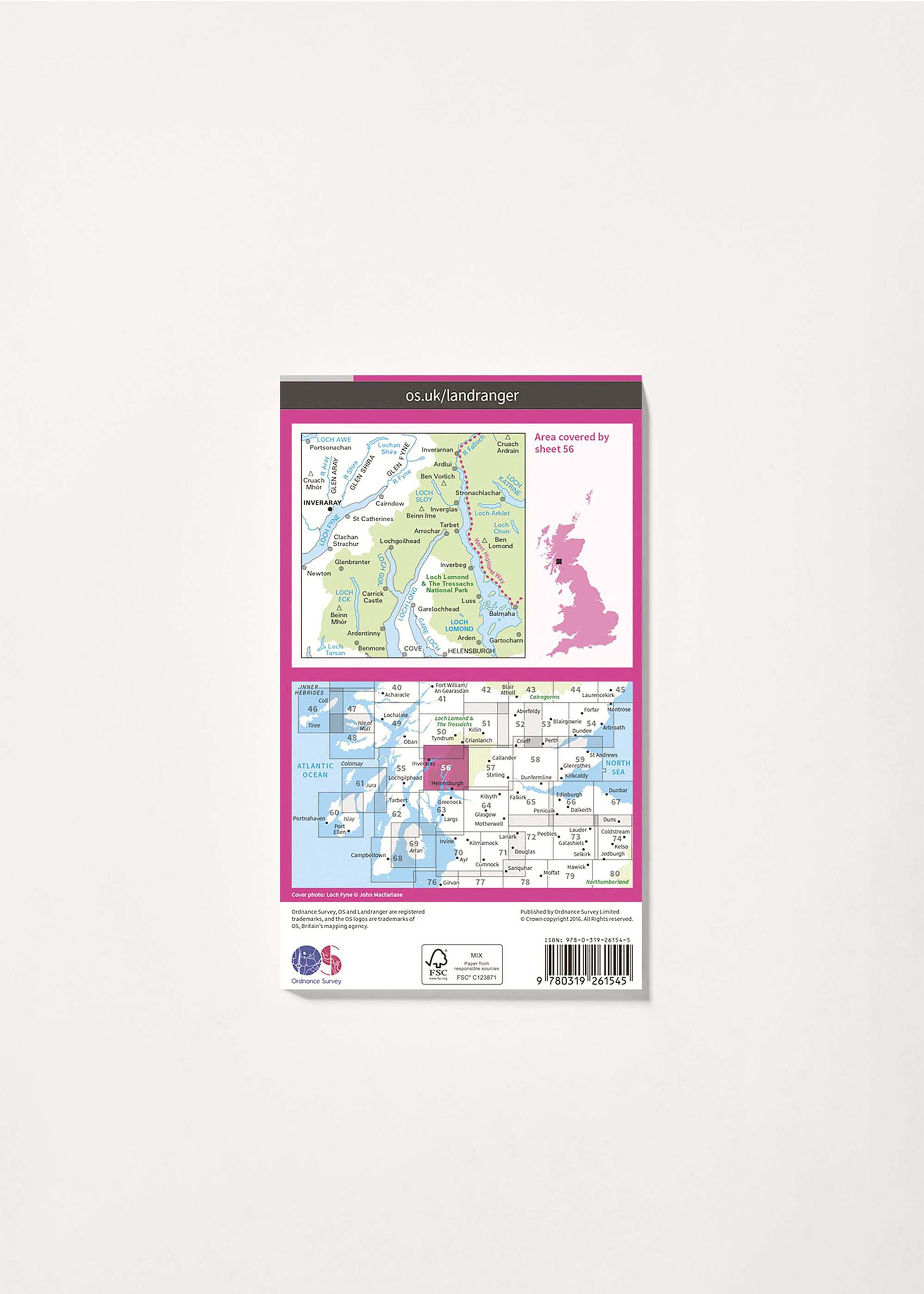 Image - 2 - Loch Lomond & Inveraray - Landranger 56 Map