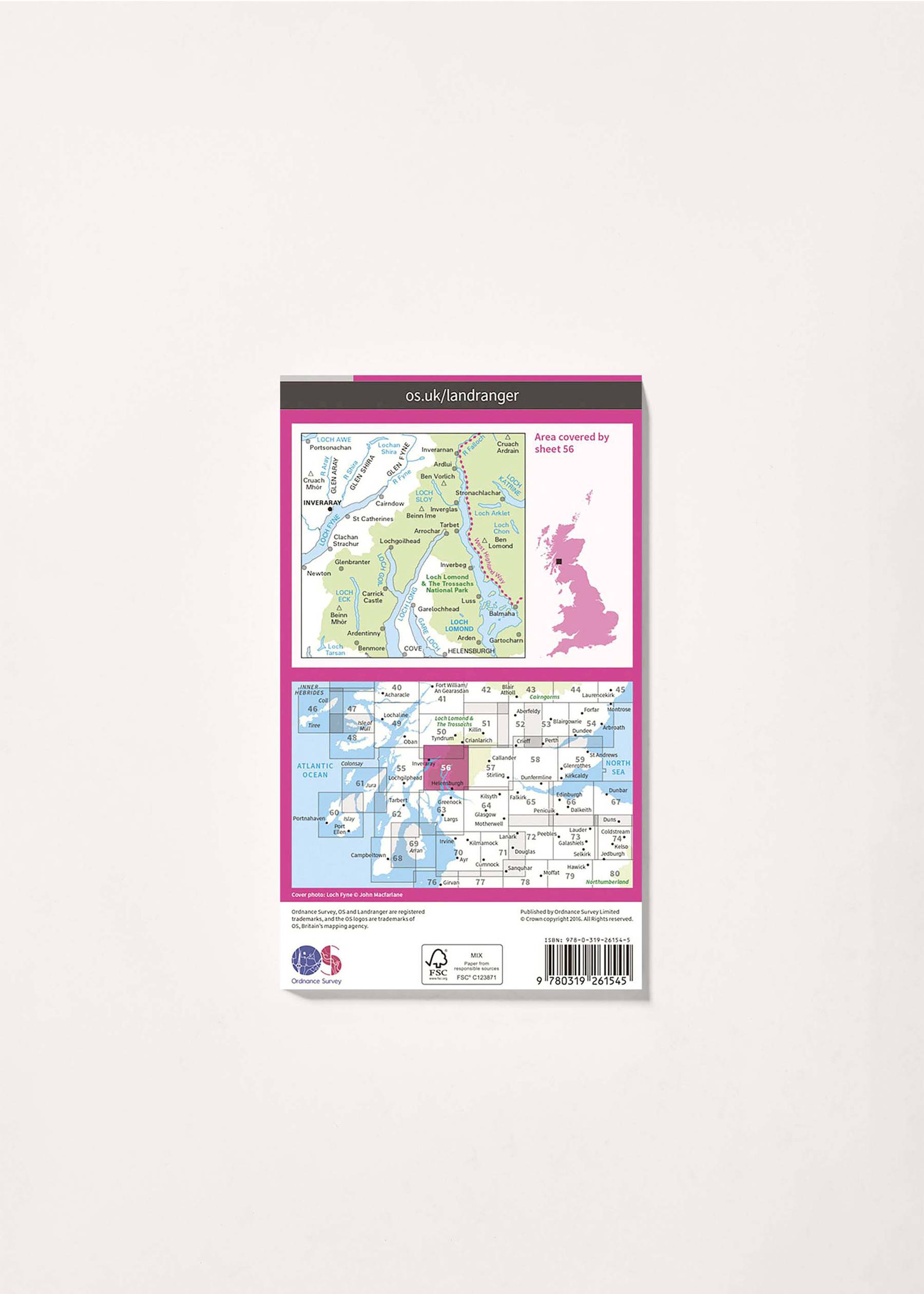 Image - 2 - Loch Lomond & Inveraray - Landranger 56 Map
