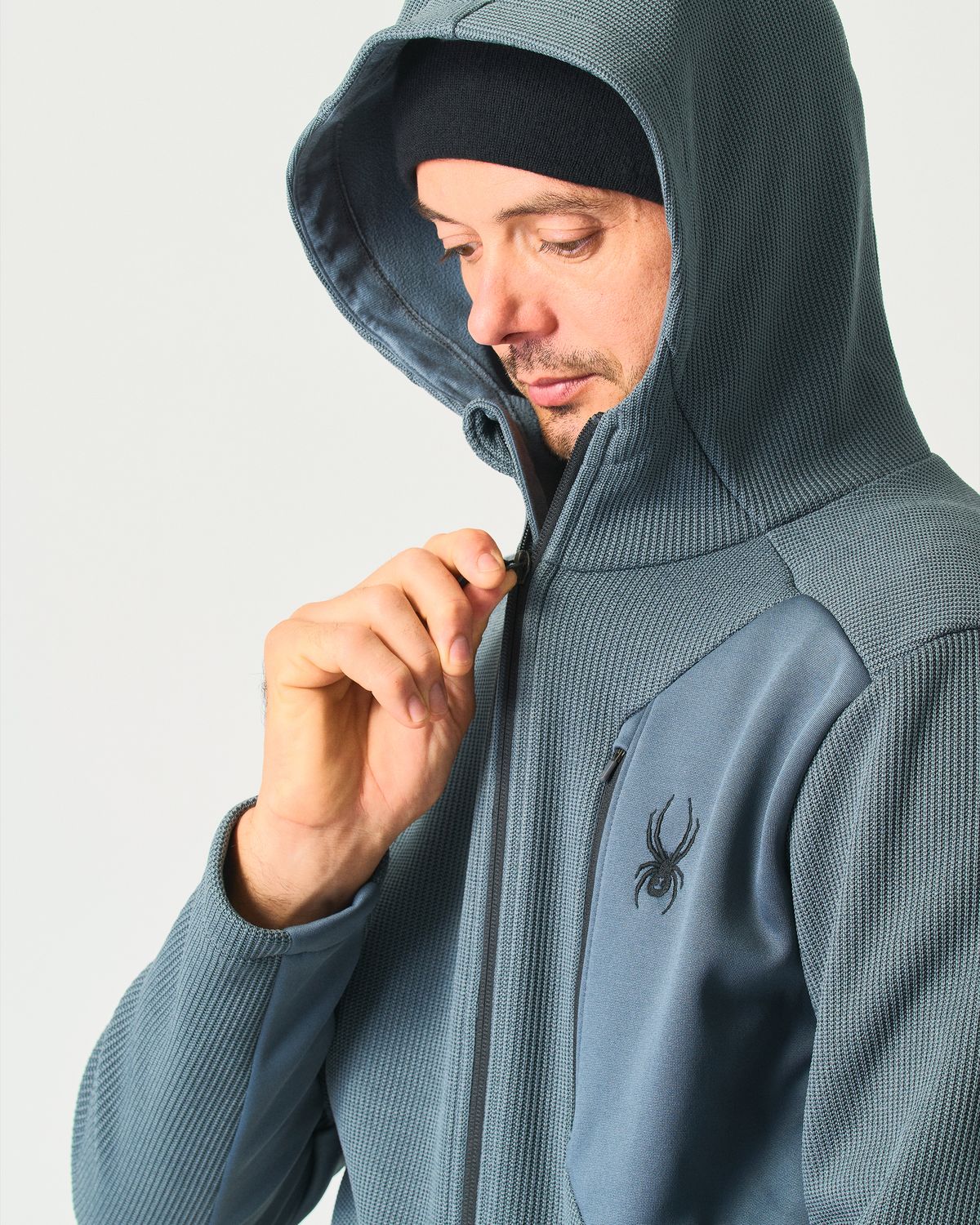 High neck and warm hood