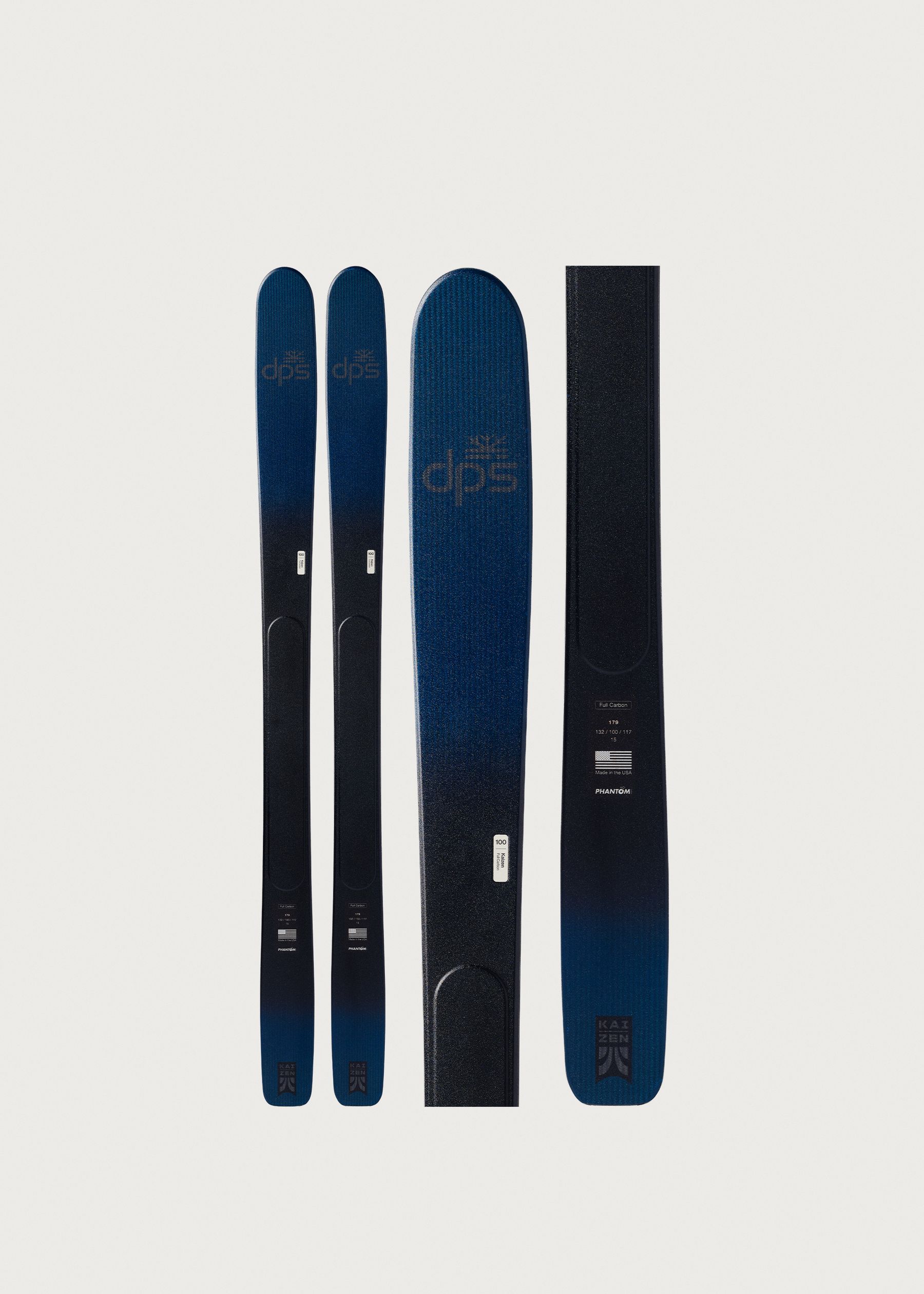 Image - 1 - Kaizen 100 Carbon Reveal Blue Skis