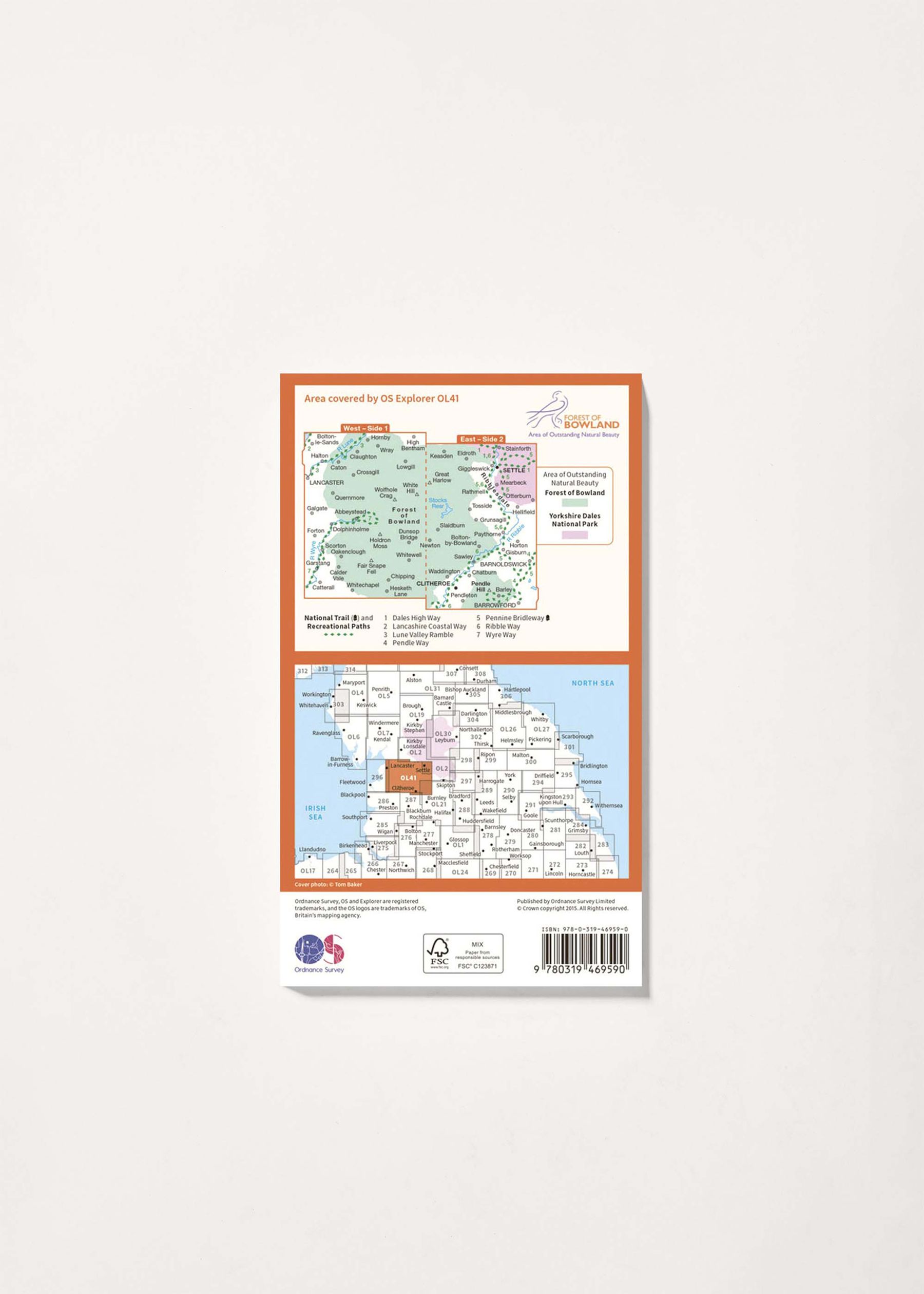 Image - 2 - Forest of Bowland & Ribblesdale - OS Explorer Active OL41 Map
