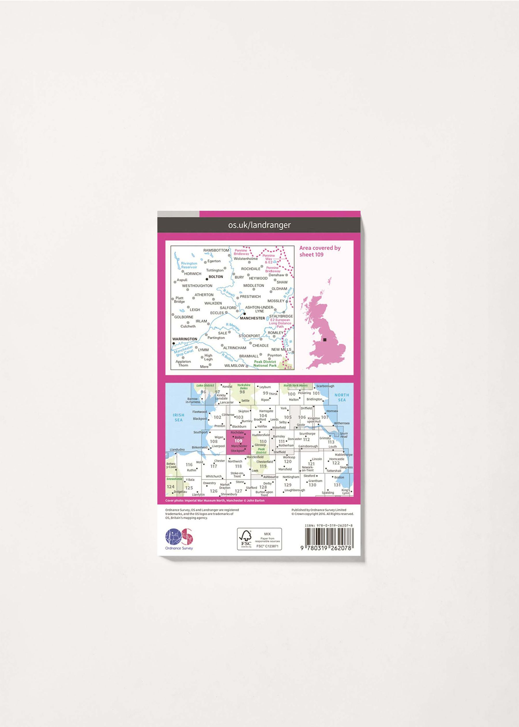 Image - 2 - Manchester, Bolton & Warrington - Landranger 109 Map