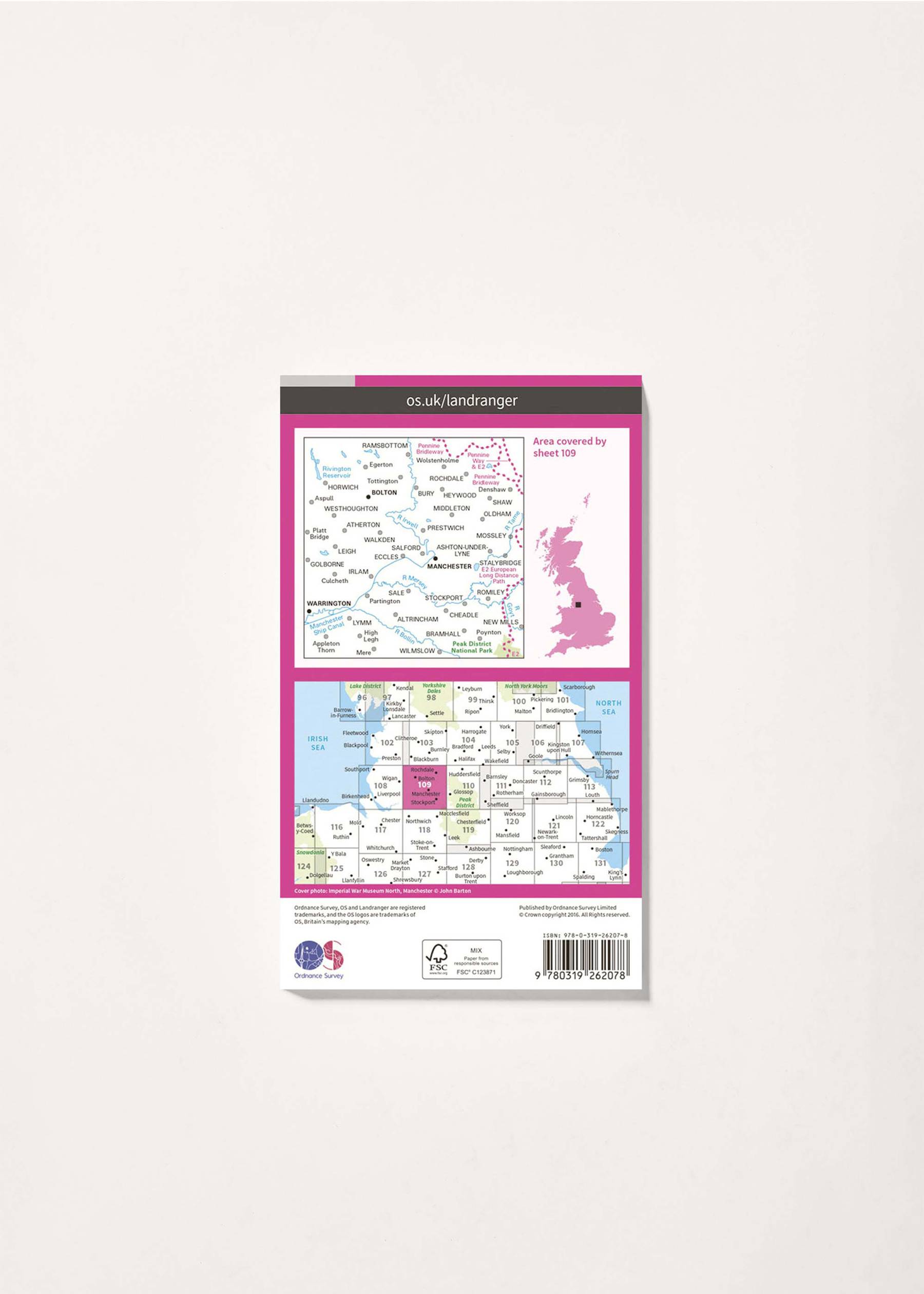 Image - 2 - Manchester, Bolton & Warrington - Landranger 109 Map