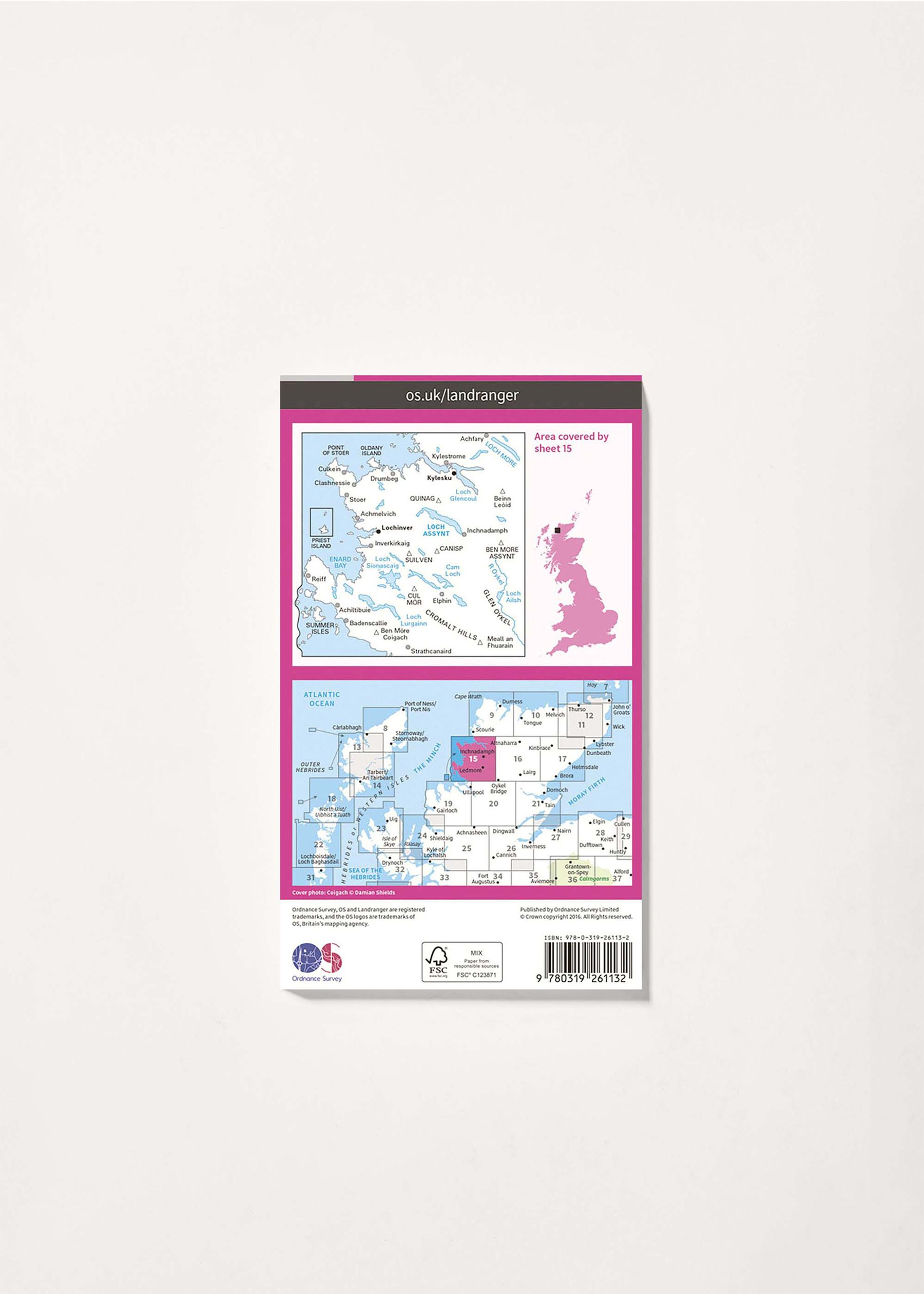 Image - 2 - Loch Assynt, Lochinver & Kylesku - Landranger 15 Map