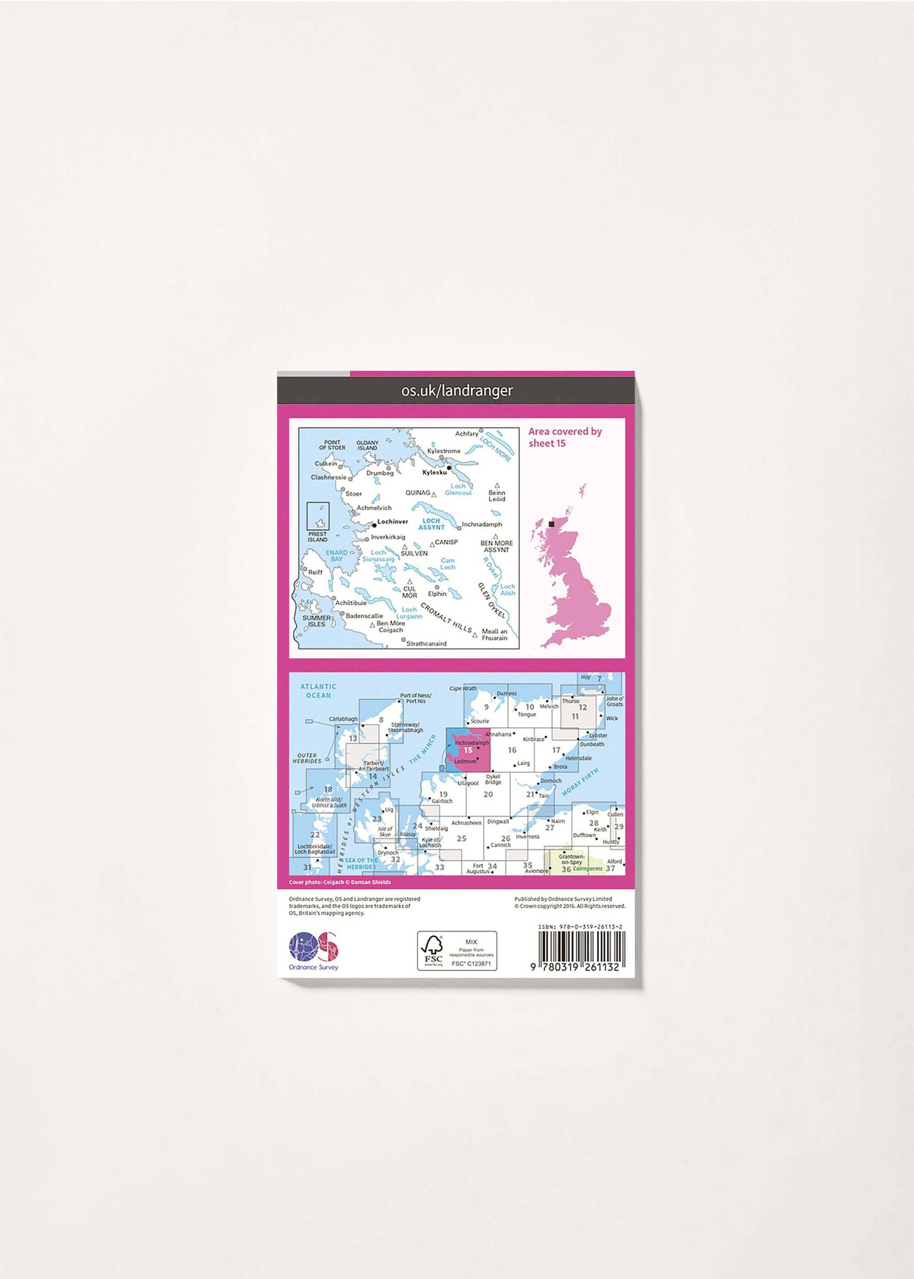 Image - 2 - Loch Assynt, Lochinver & Kylesku - Landranger 15 Map