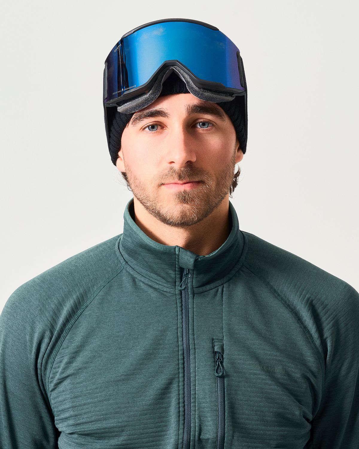 High neck with half zip