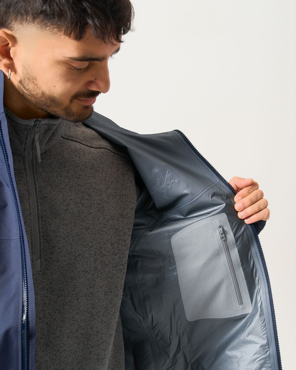 Internal zipped pocket 