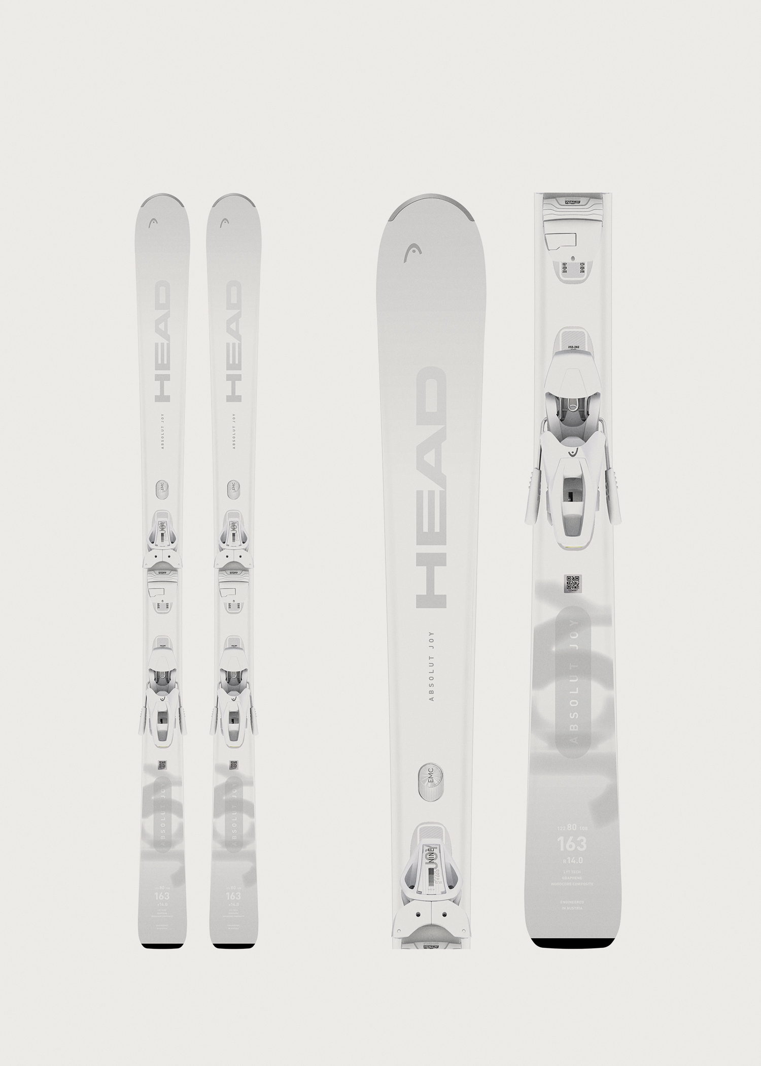Head Absolut Joy Skis + Joy 9 GW Bindings