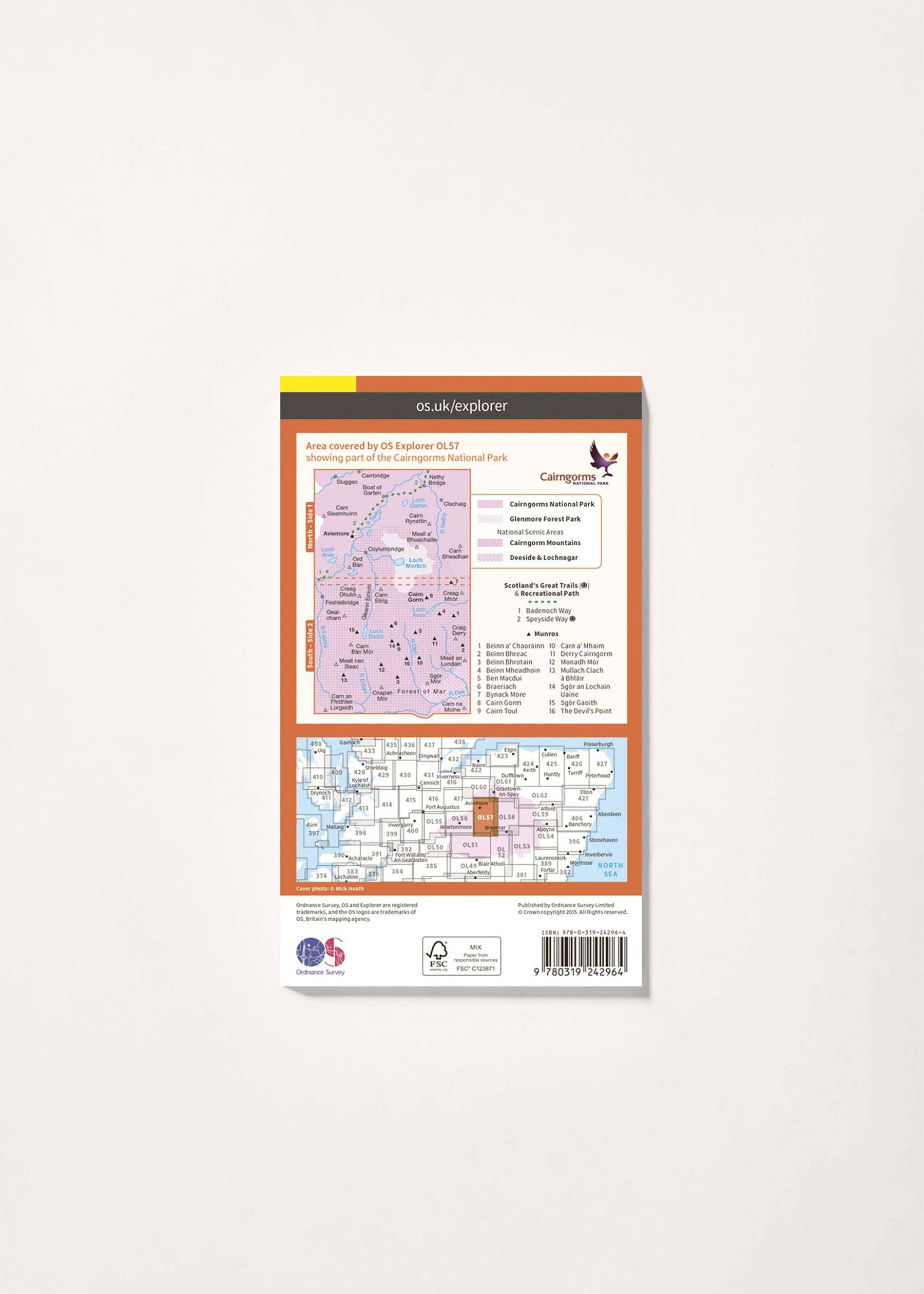 Image - 2 - Cairn Gorm & Aviemore - OS Explorer OL57 Map