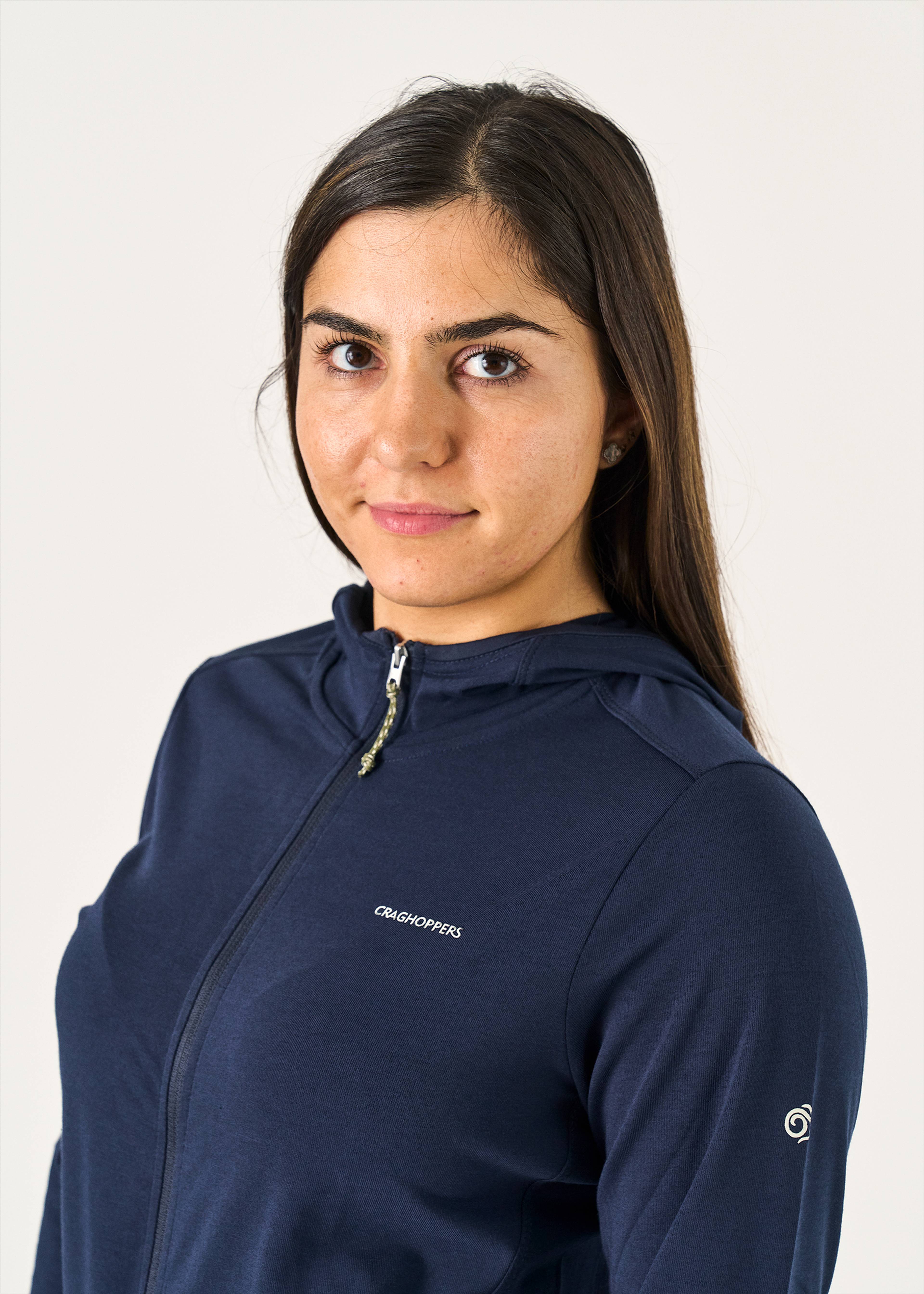 Sweat-shirt zippé Craghoppers Nosilife Afia, Grijs, taille 36, pour