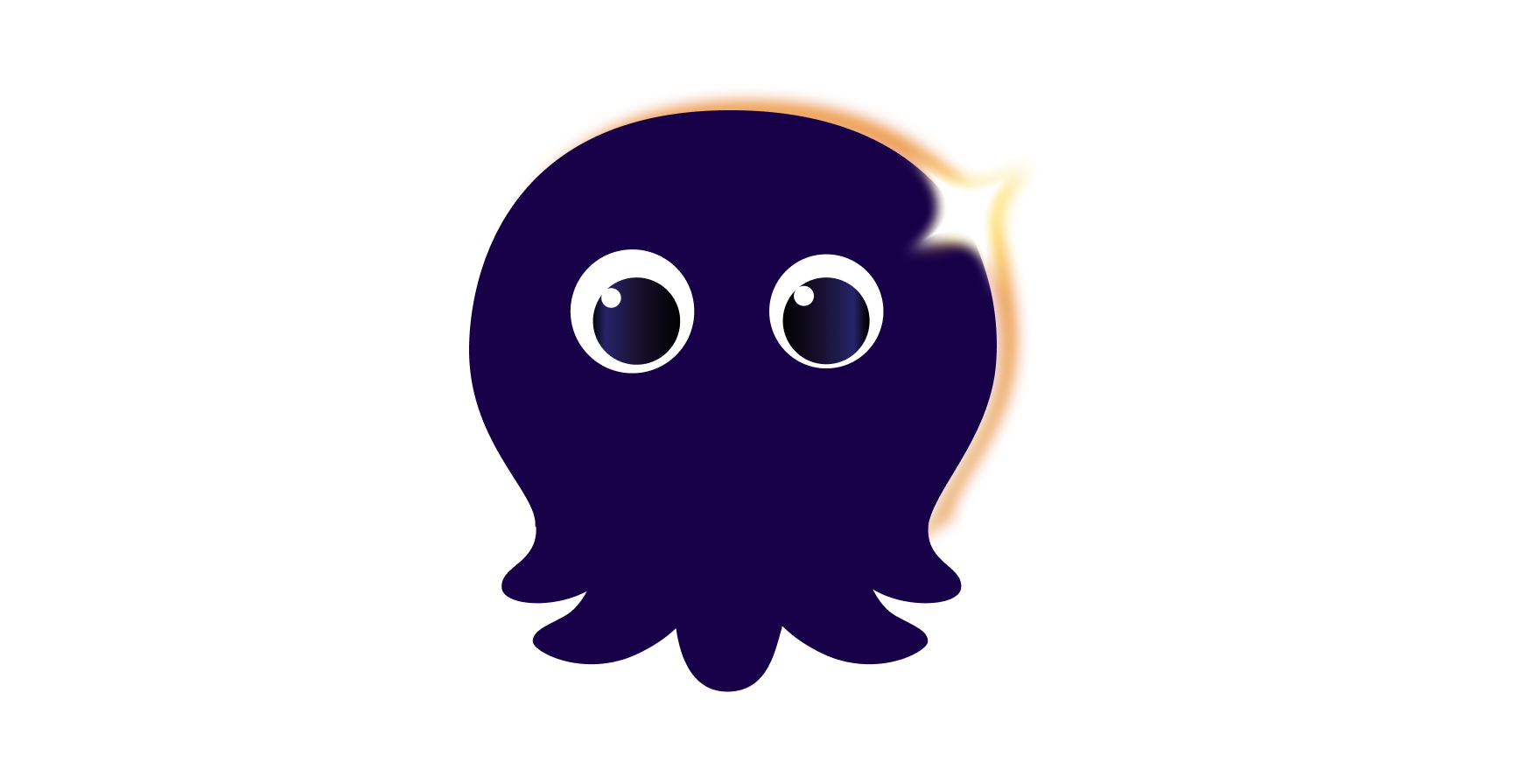 The Octopus Energy logo, silhouetted to look like an eclipse