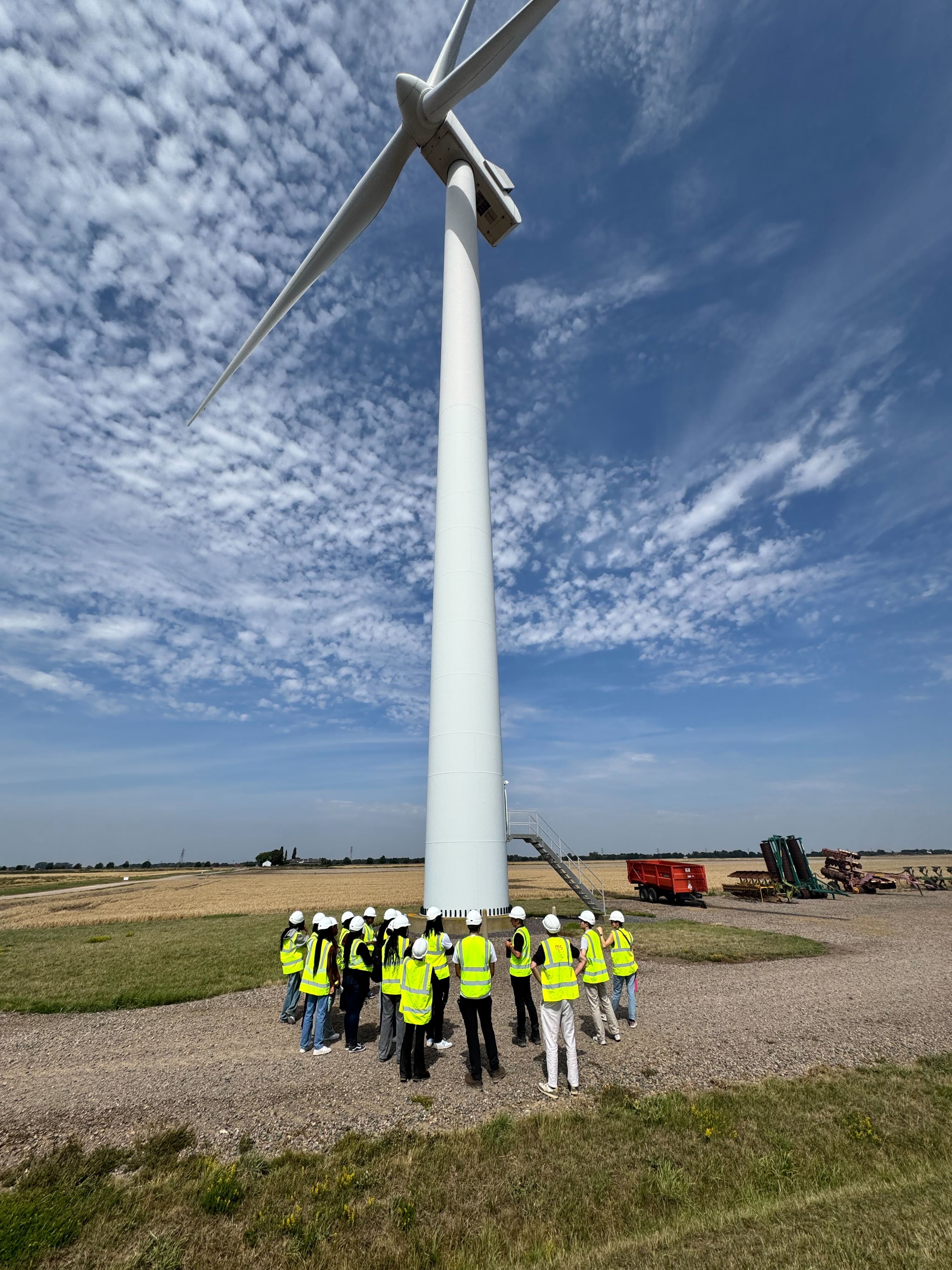 The 2025 Octopus in Colour interns explore a wind farm