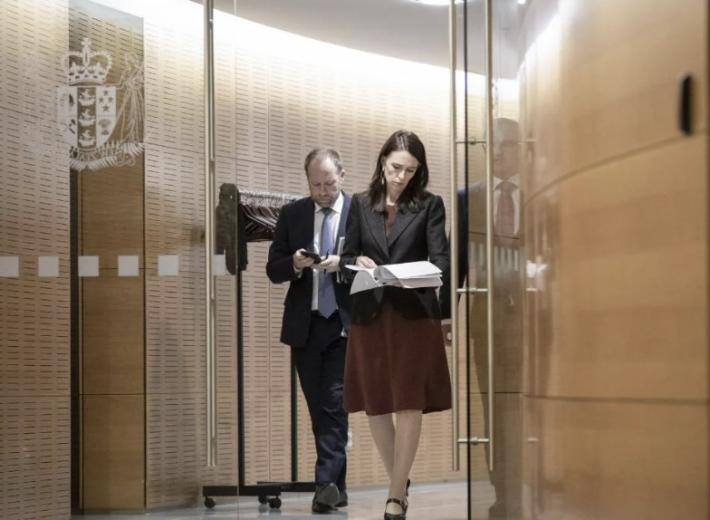 Andrew with Jacinda Ardern