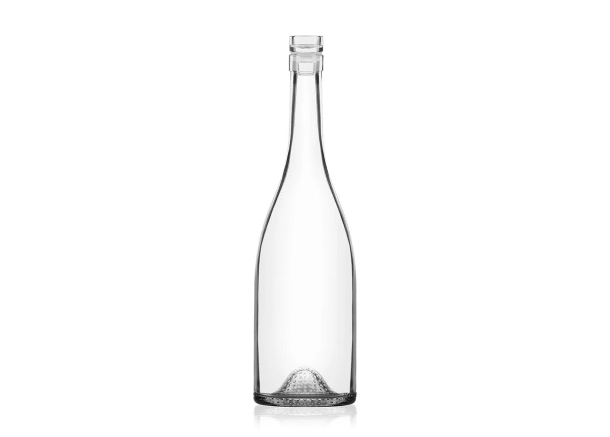 Arthur bottle by Berlin Packaging tall with a slender neck and a rounded base, set against a plain white background.