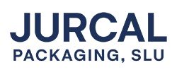 logo jurcal packaging_small Bold blue logo reads "JURCAL PACKAGING, SLU" on a white background.