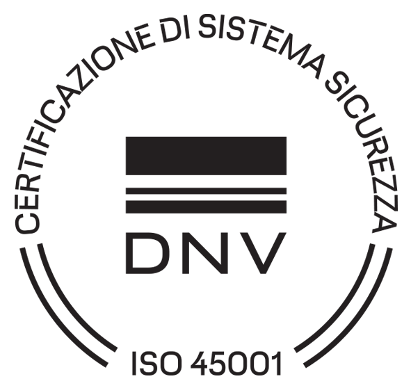 DNV certification logo for ISO 45001 safety management system