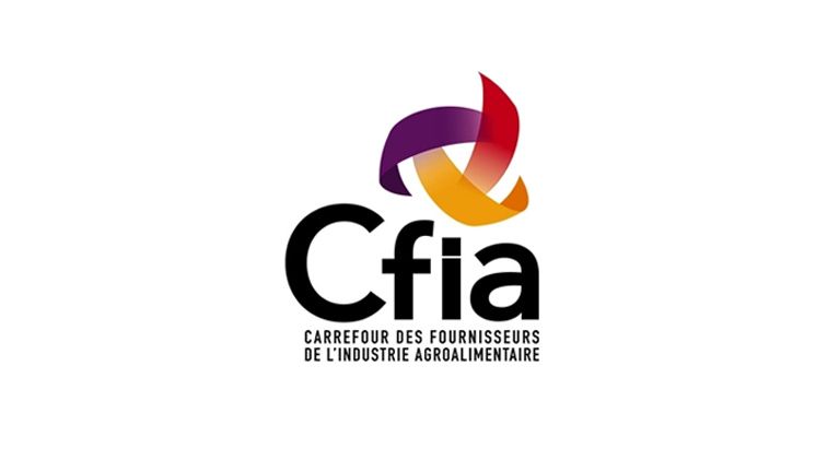 CFIA event logo with interwoven colorful bands and black text on a white background