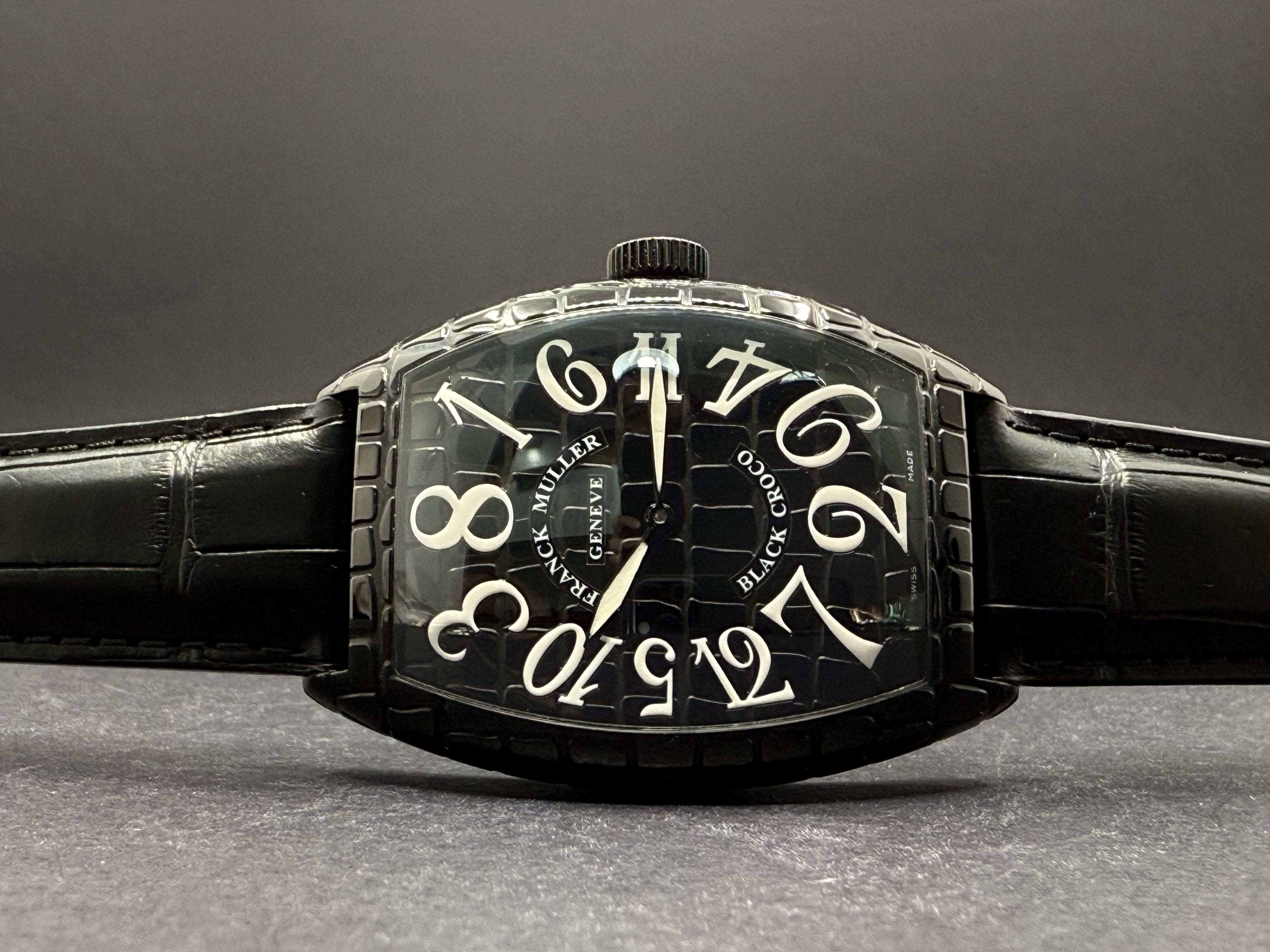 FRANCK MULLER ブラック 時計 FRANCK MULLER(フランク・ミュラー) ブラック・クロコ