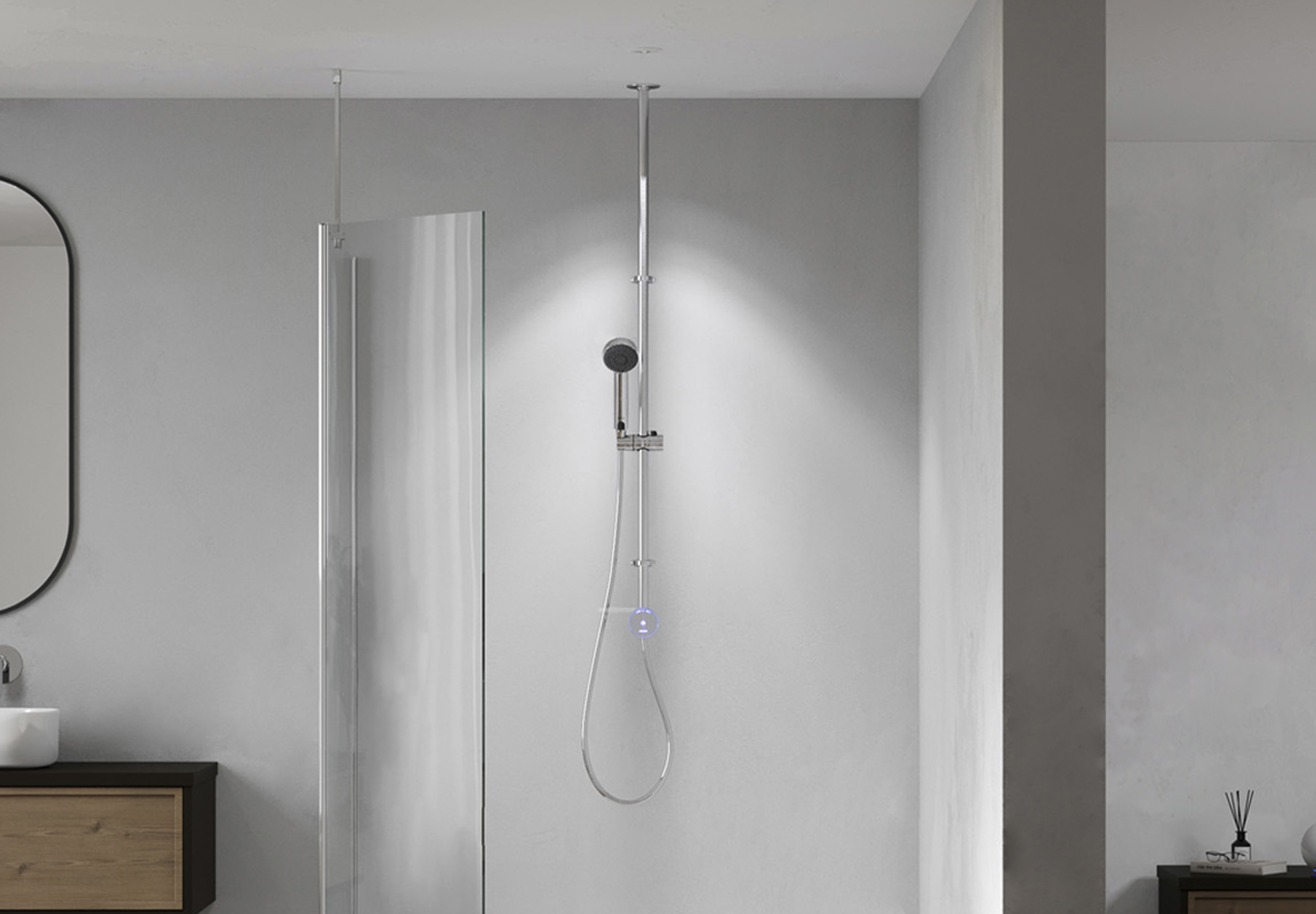 Quartz Blue Smart Shower